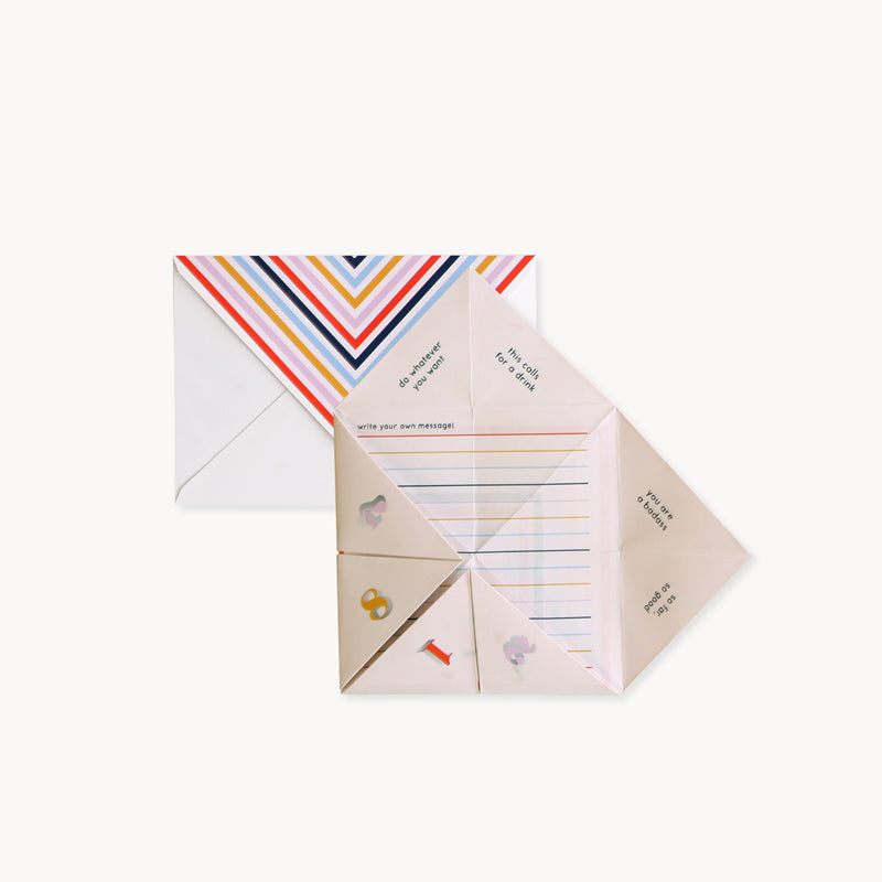 Cootie Catcher Card - Proper