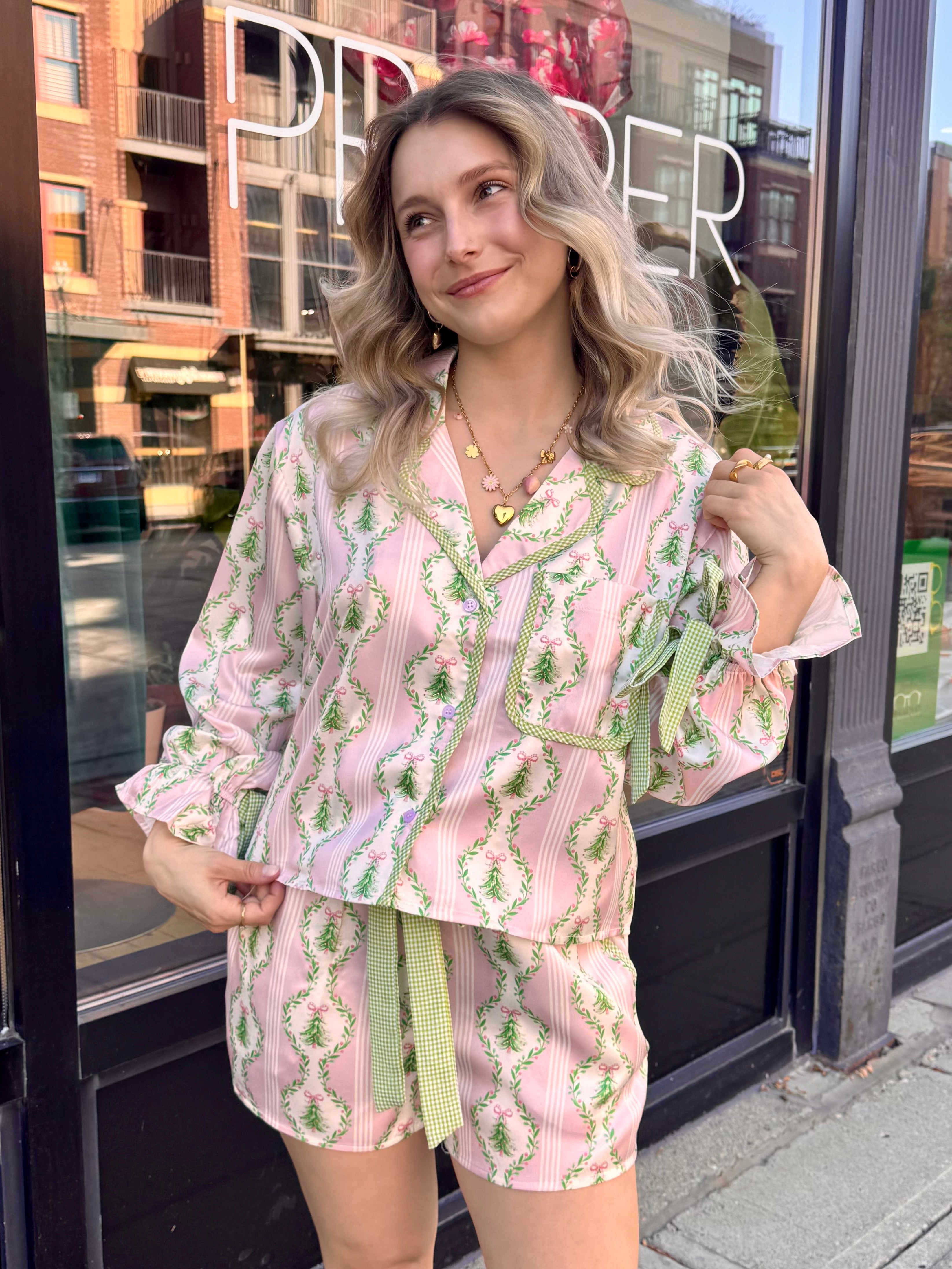 Christmas Tree Pajama Top - Proper