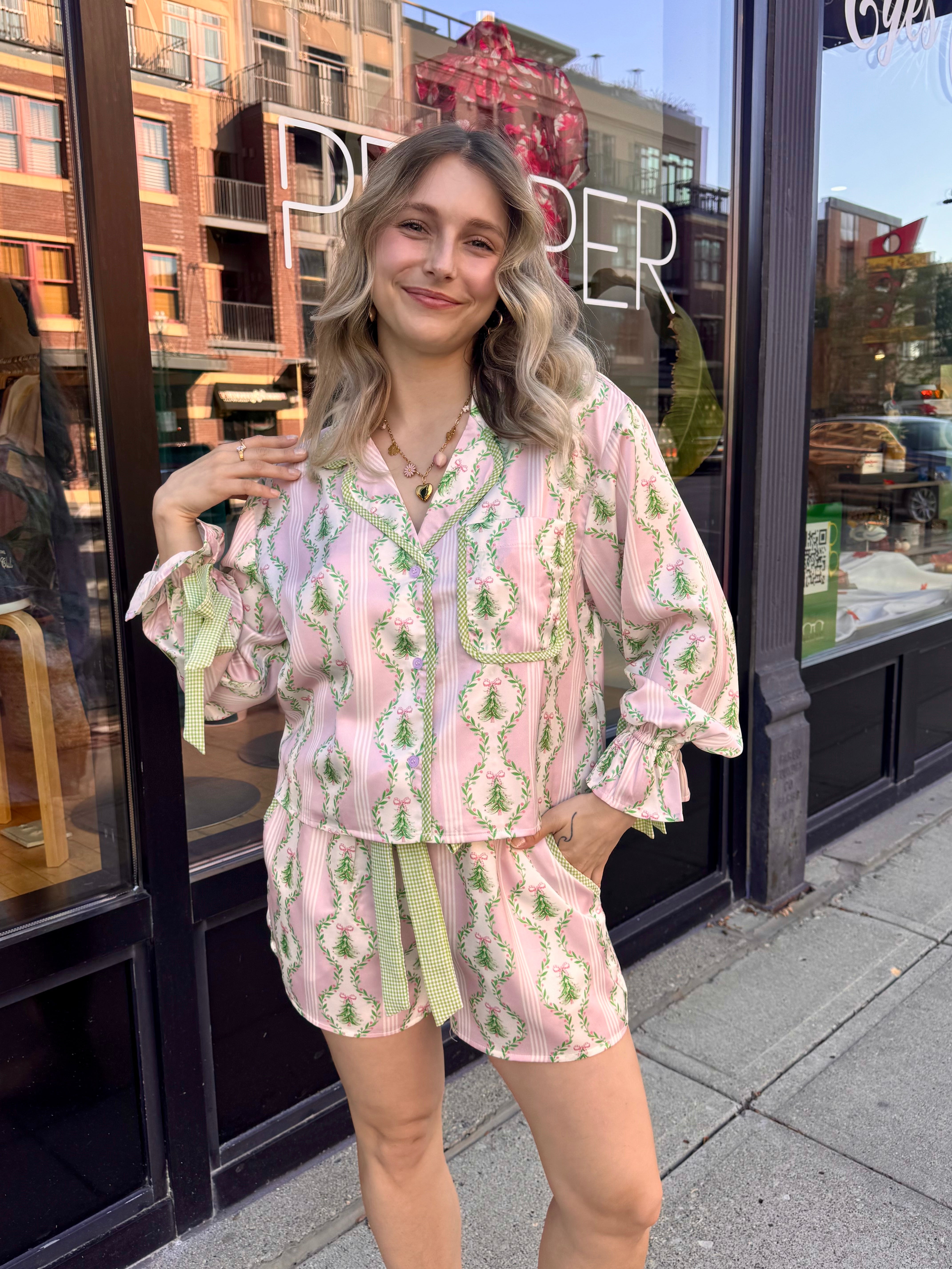 Christmas Tree Pajama Top - Proper