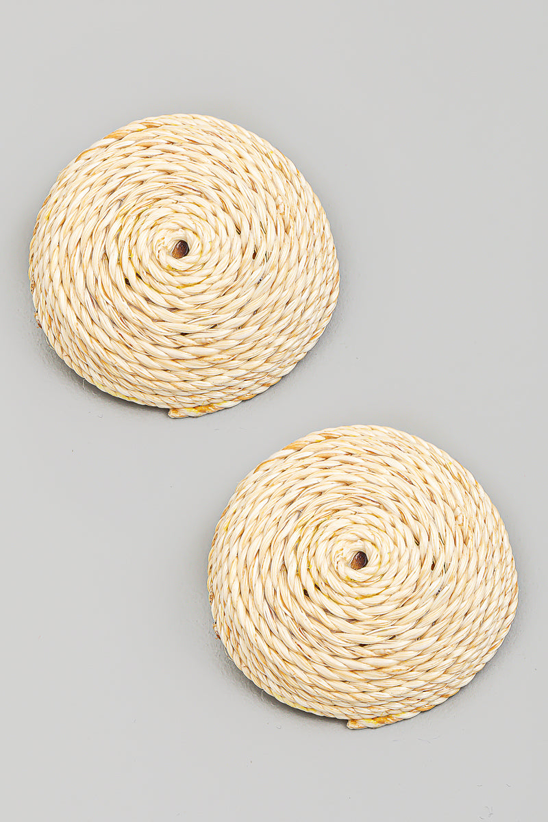 Rattan Earrings - Proper