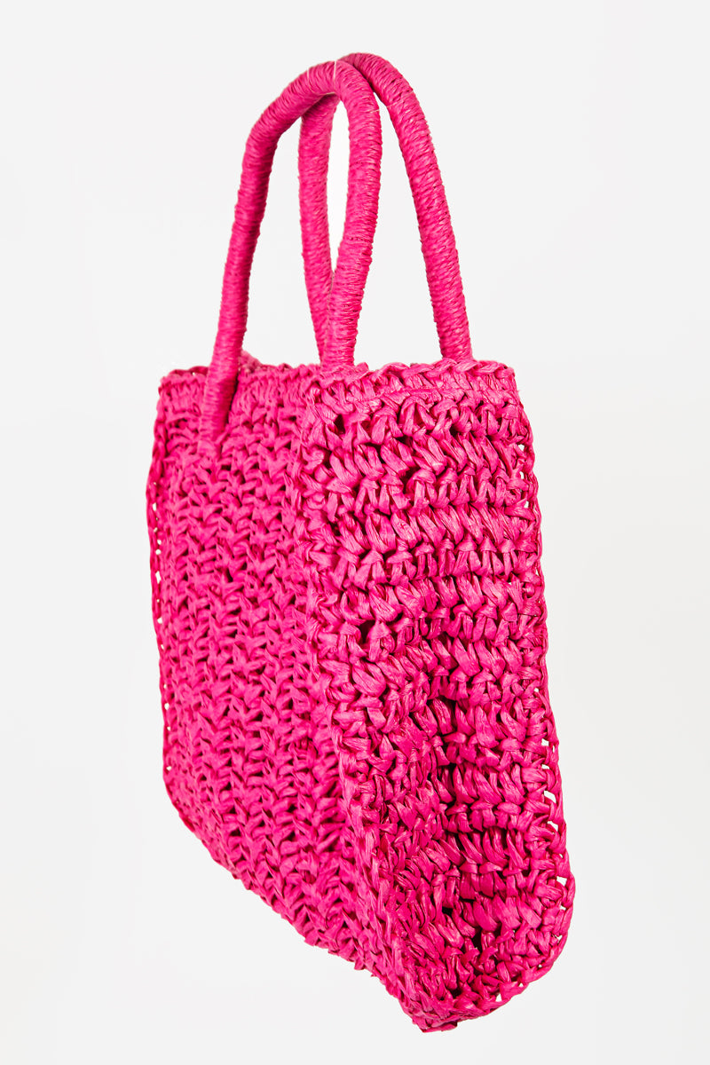 Raffia Braided Square Purse - Proper