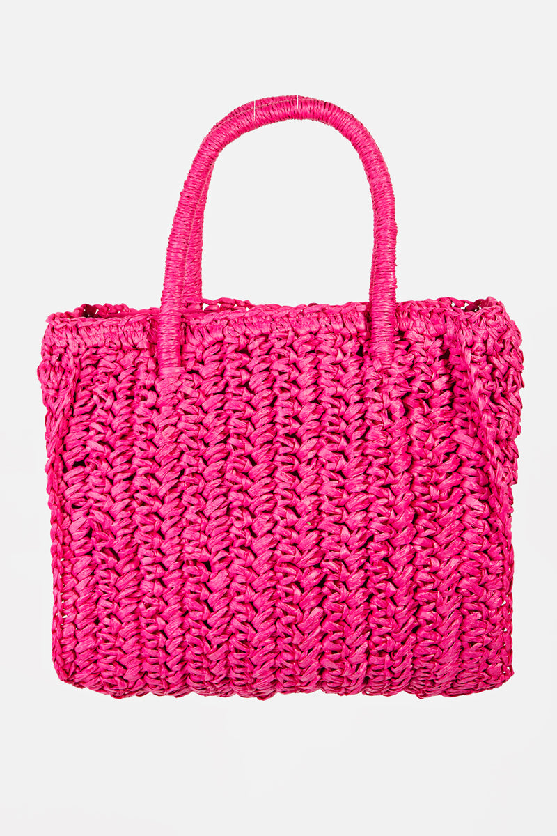 Raffia Braided Square Purse - Proper