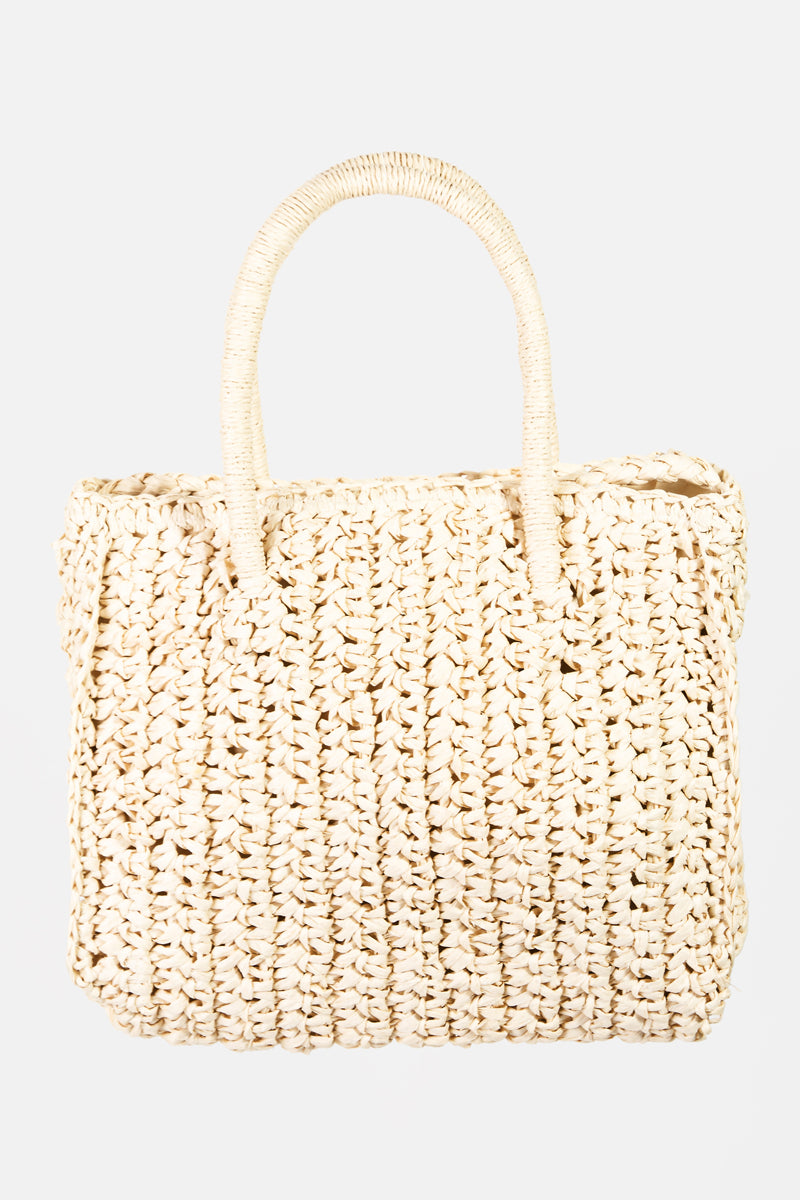 Raffia Braided Square Purse - Proper