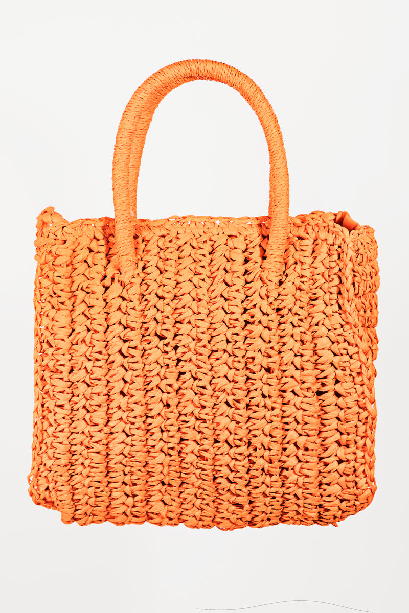 Raffia Braided Square Purse - Proper