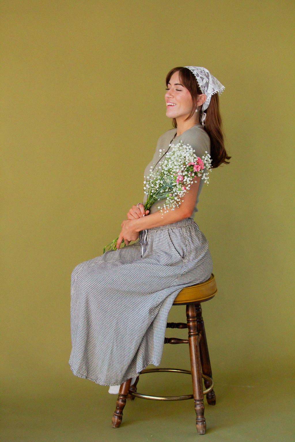 White Lace Tie Bandana - Proper