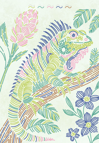 FlowArt -Trace By Line Tropical Paradise - Proper