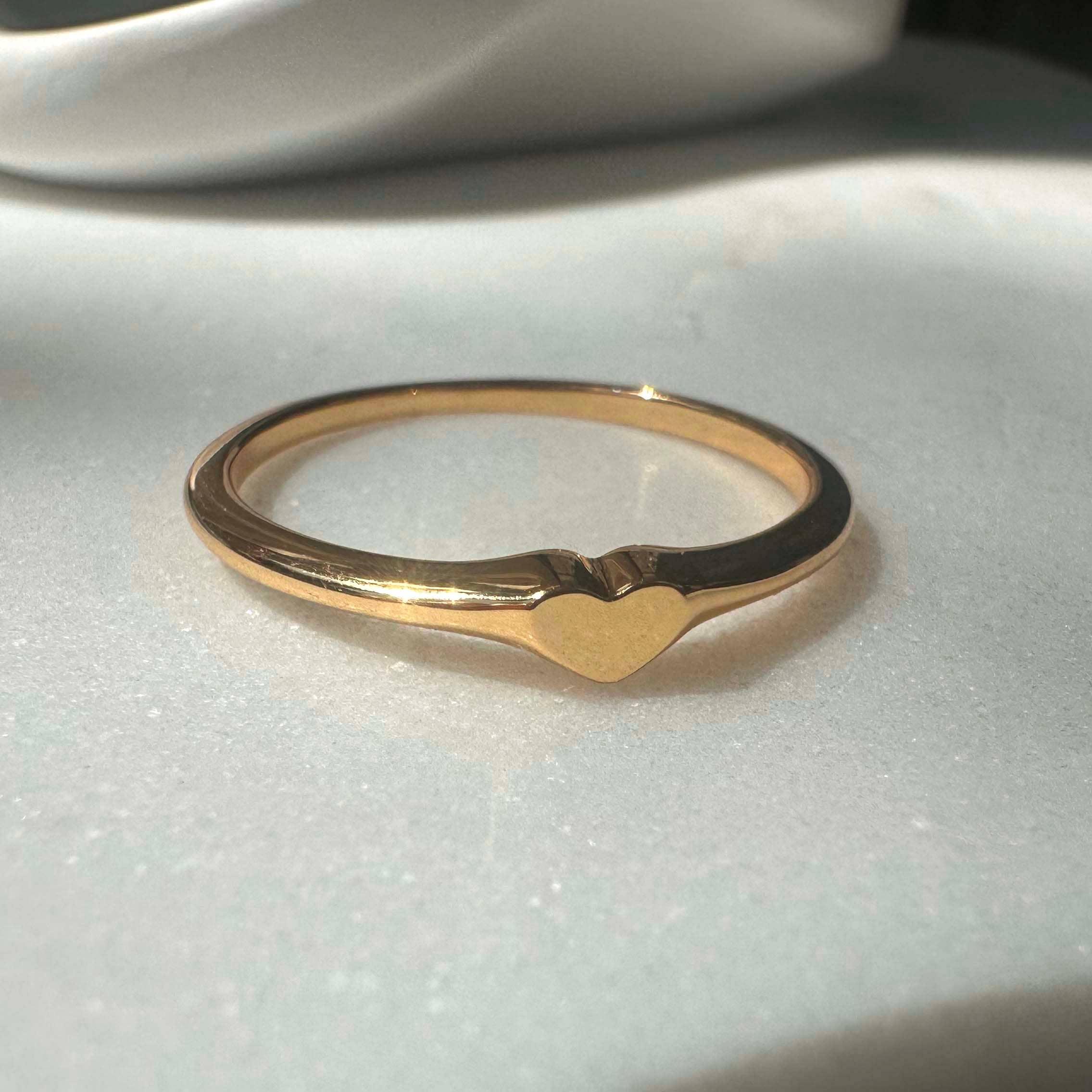 Mini Heart Signet Ring - Proper