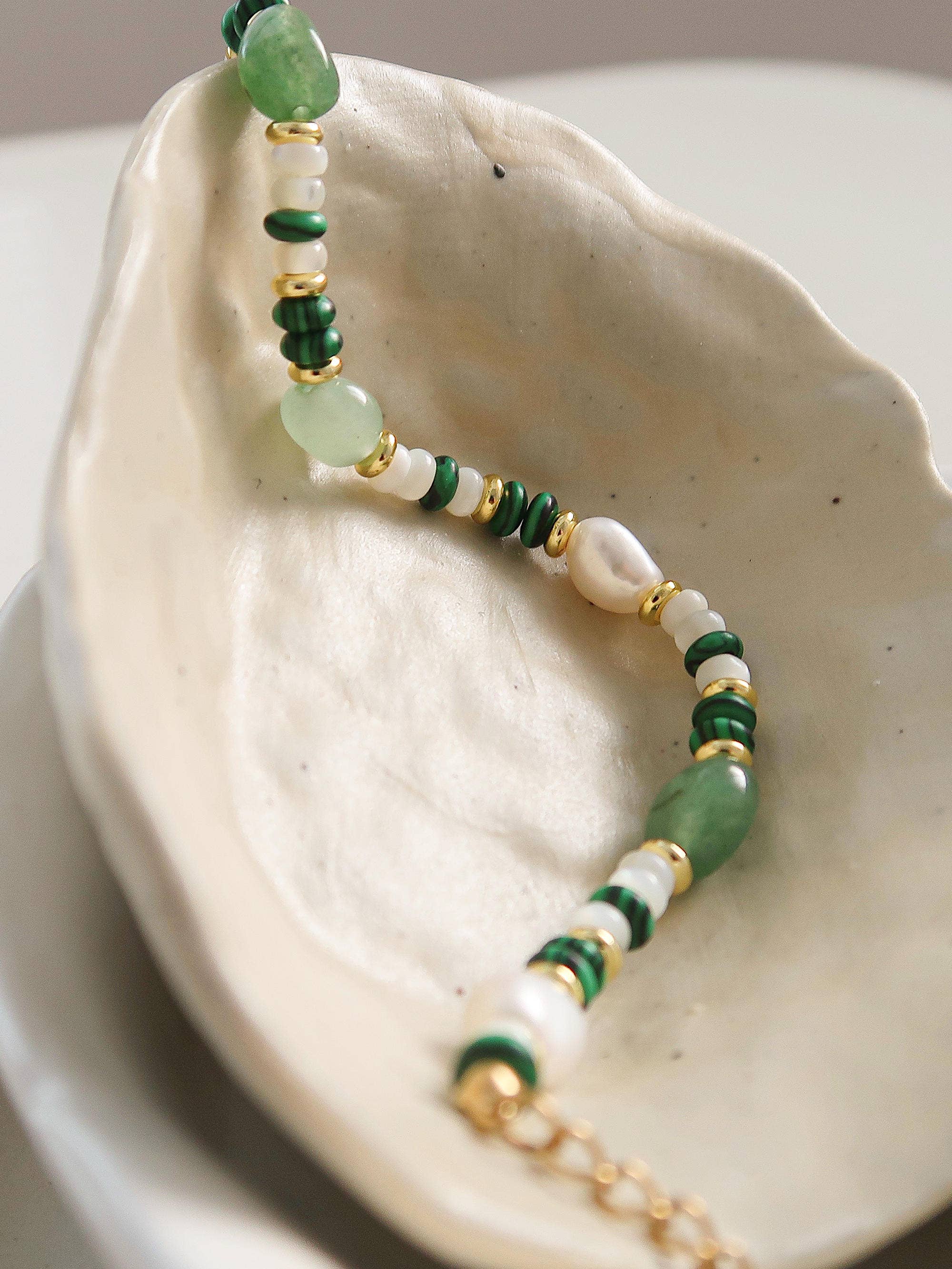 Stone and Bead Bracelet - Proper