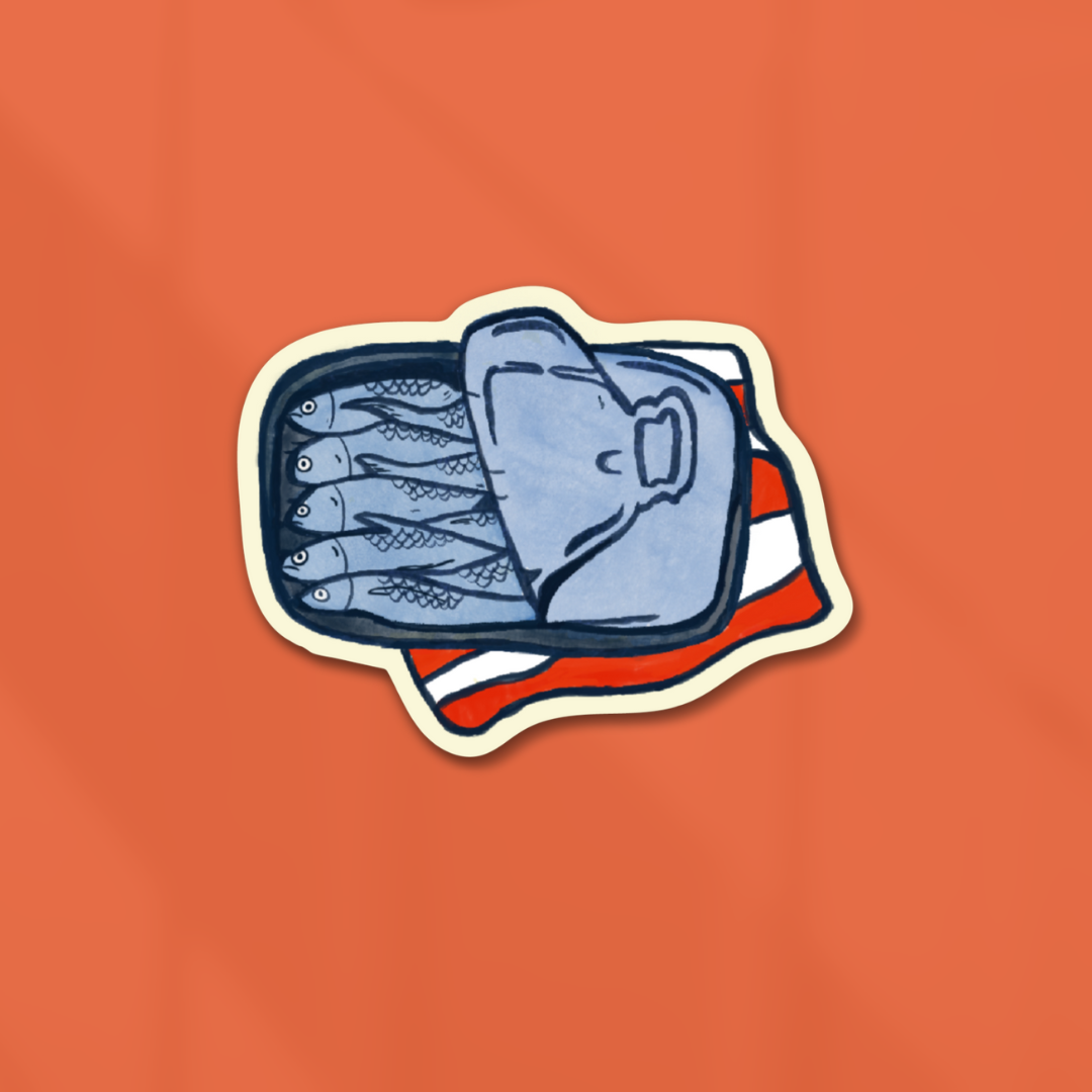 Sardine Vinyl Sticker - Proper