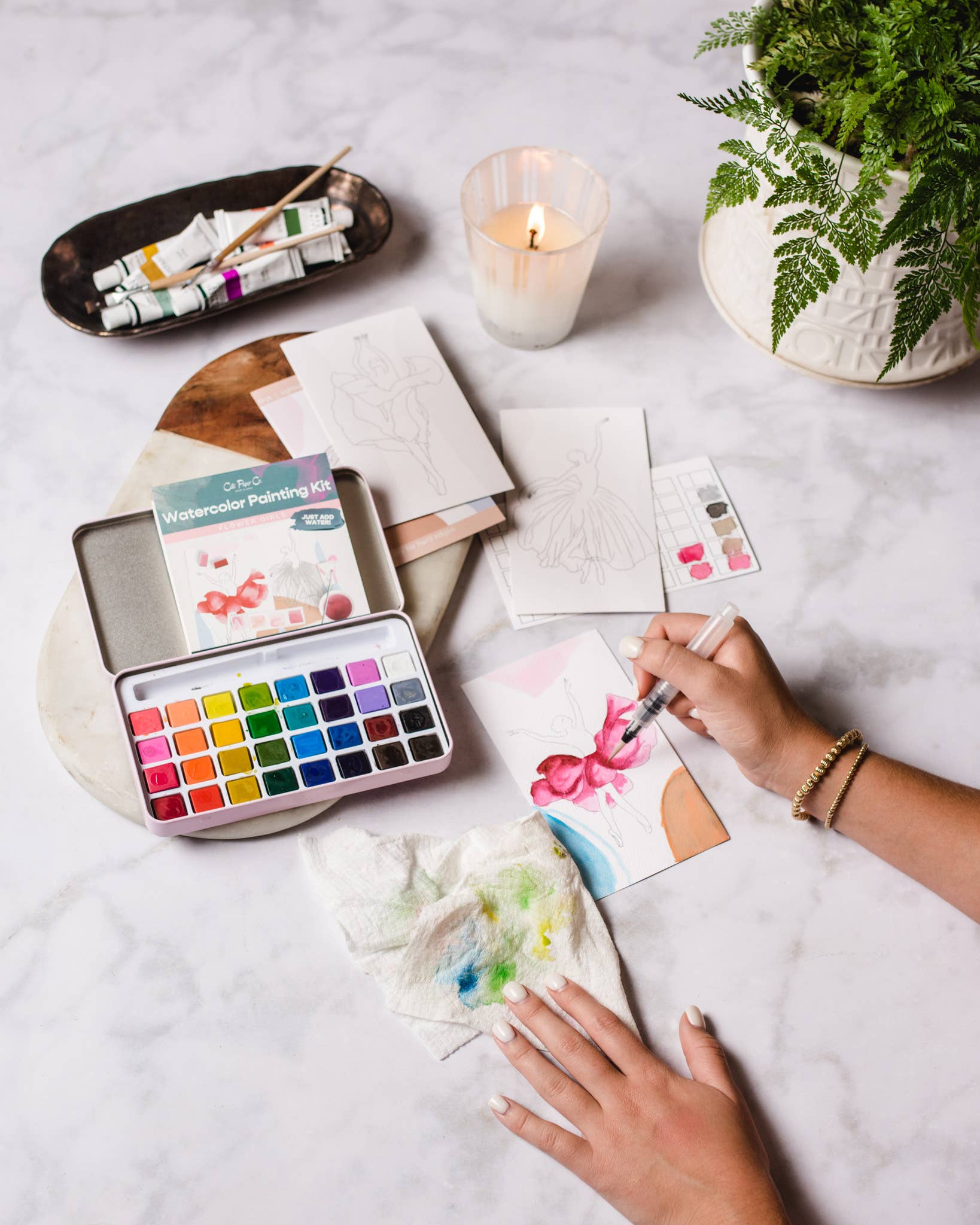 Citrus Fruits Watercolor Painting Kit - Proper