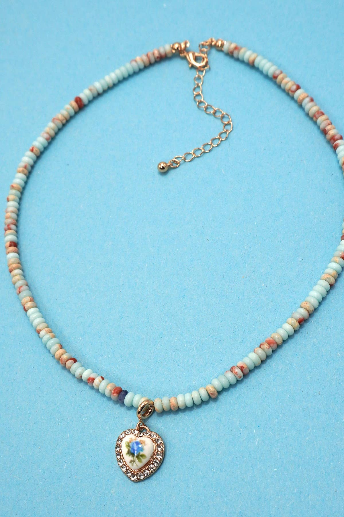 Stone and Charm Necklace - Proper