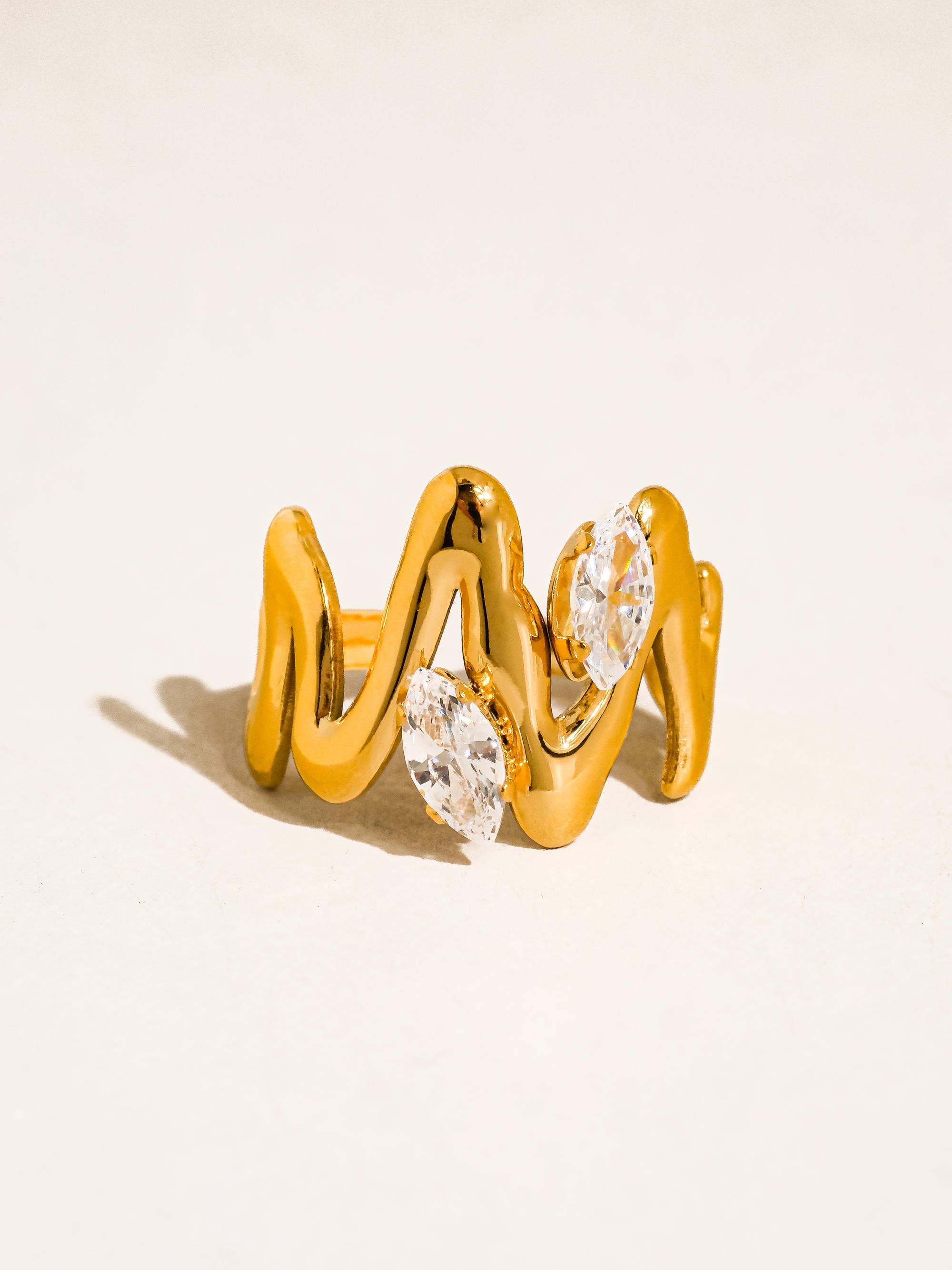 Lumi Abstract CZ Ring - Proper