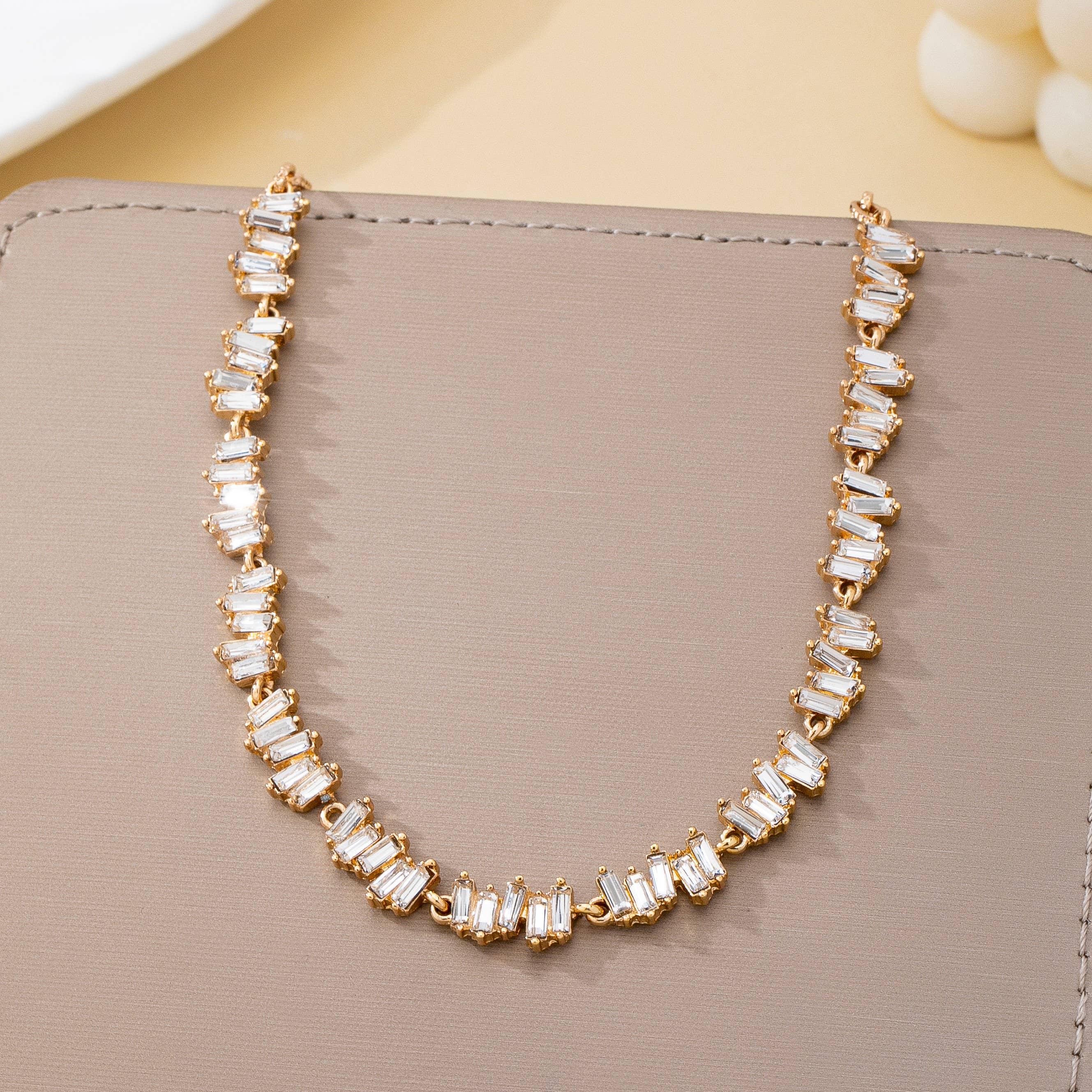 Baguette Crystal Necklace