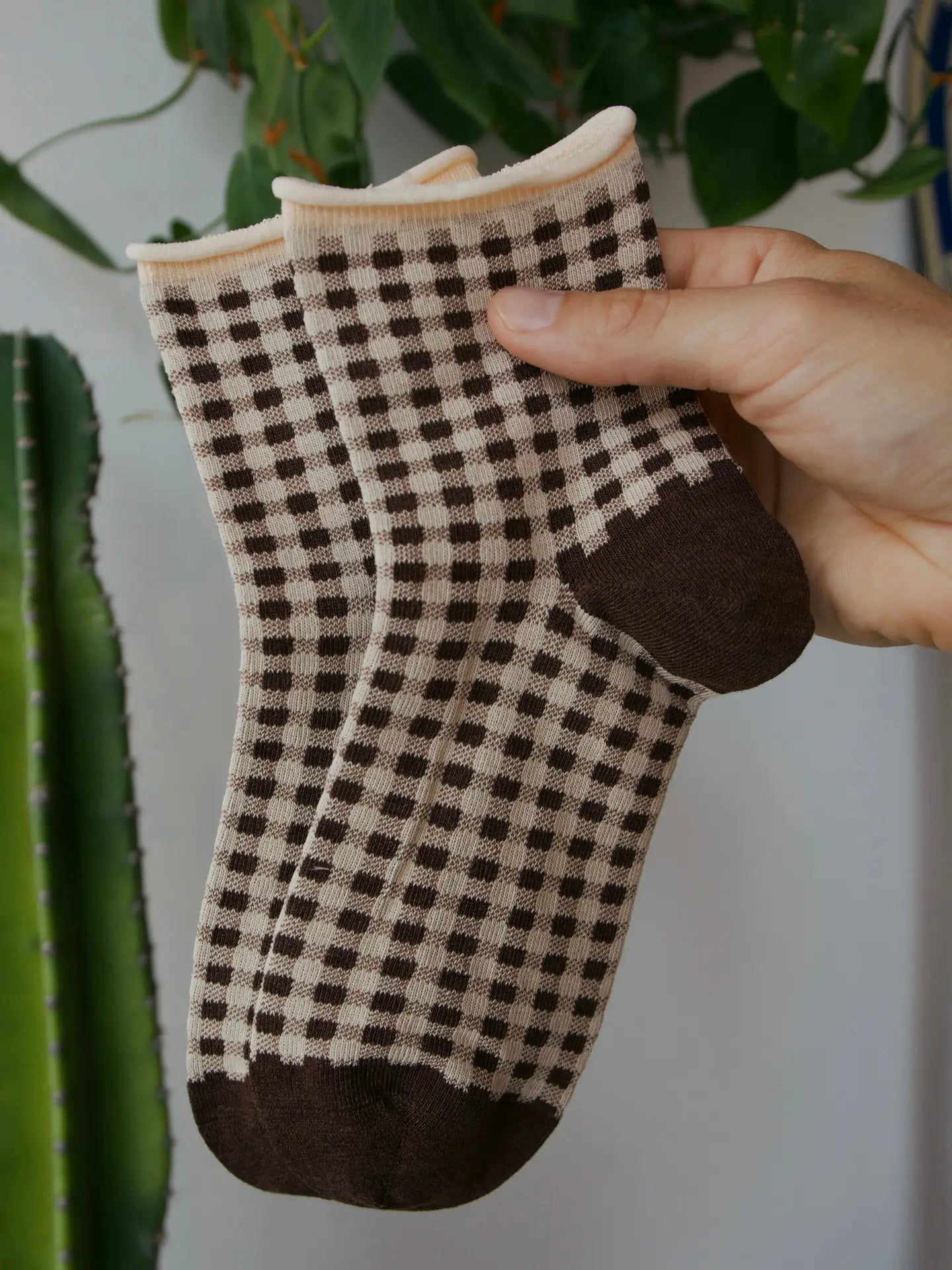 Gingham Grove Socks