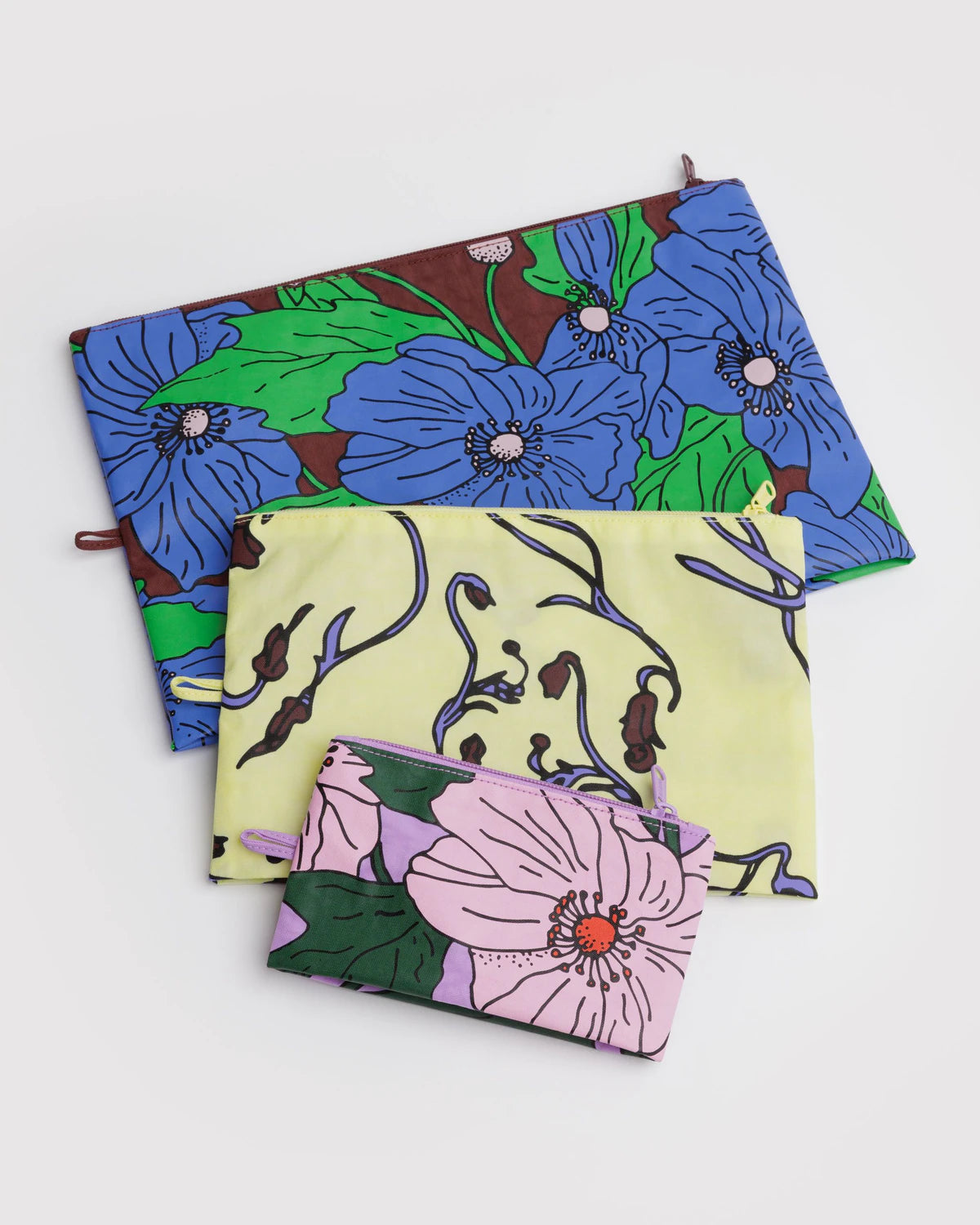 Baggu Go Pouch Set - Poppy Mix