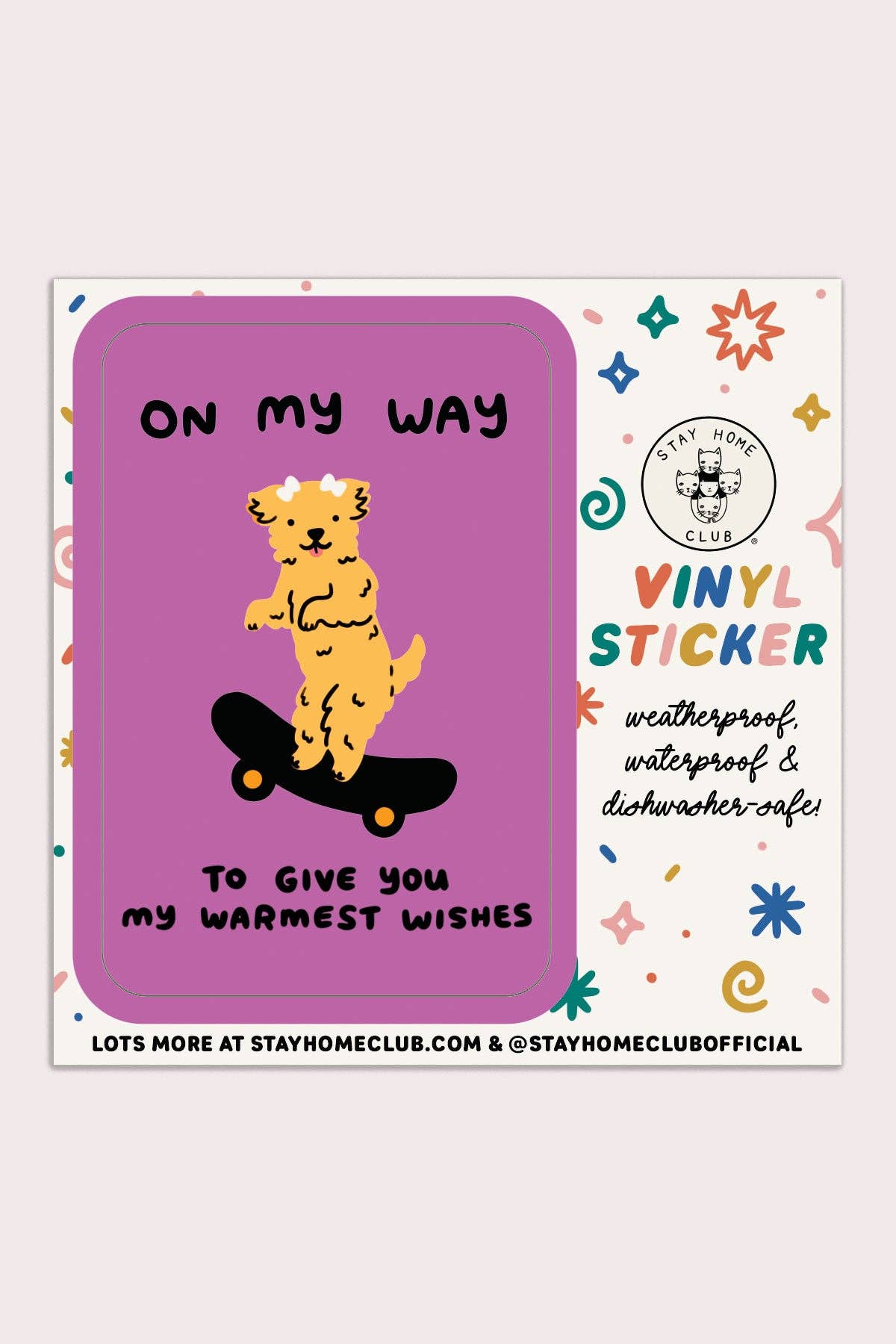 Warmest Wishes Vinyl Sticker - Proper