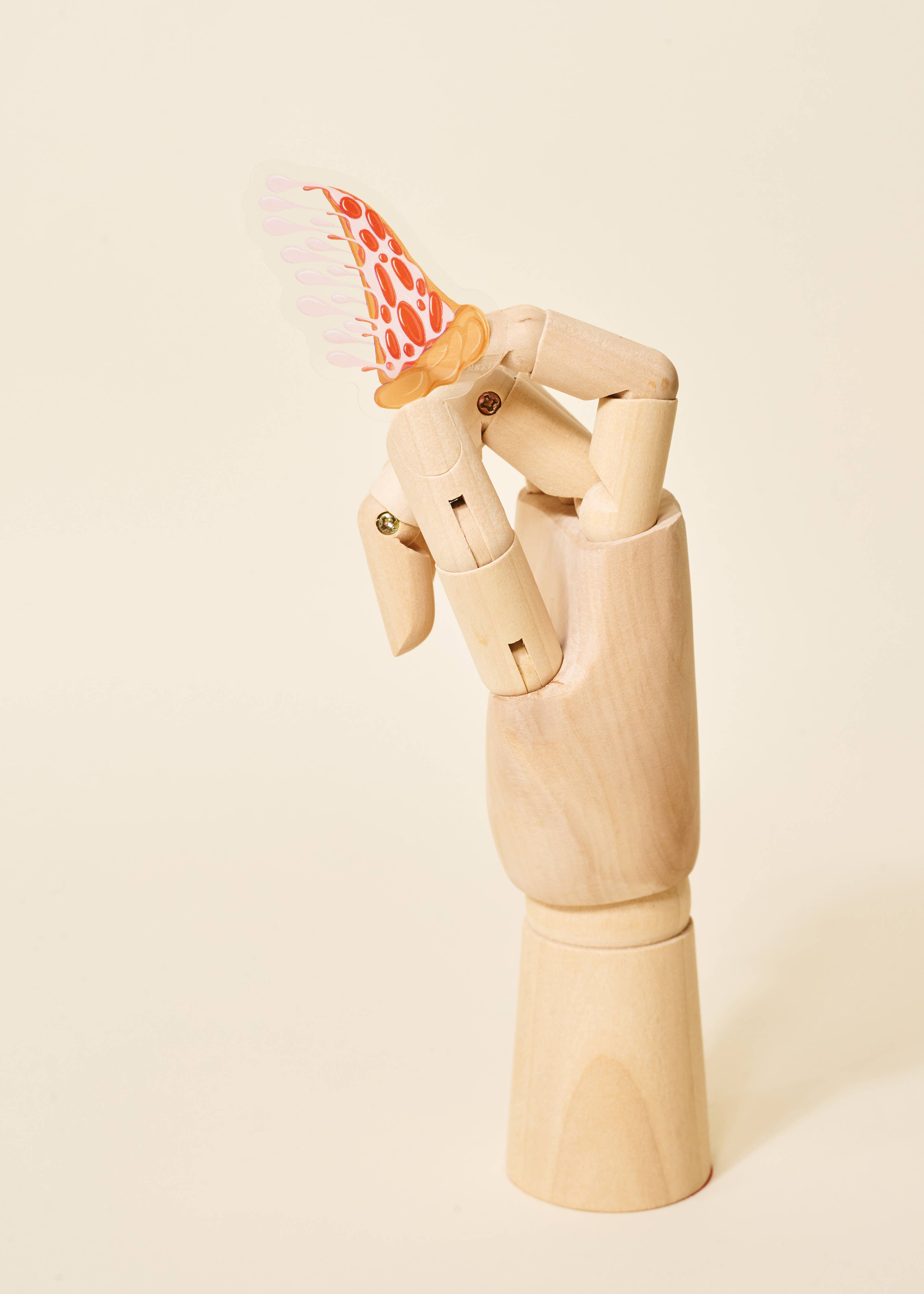 Drippy Pizza Clear Sticker - Proper