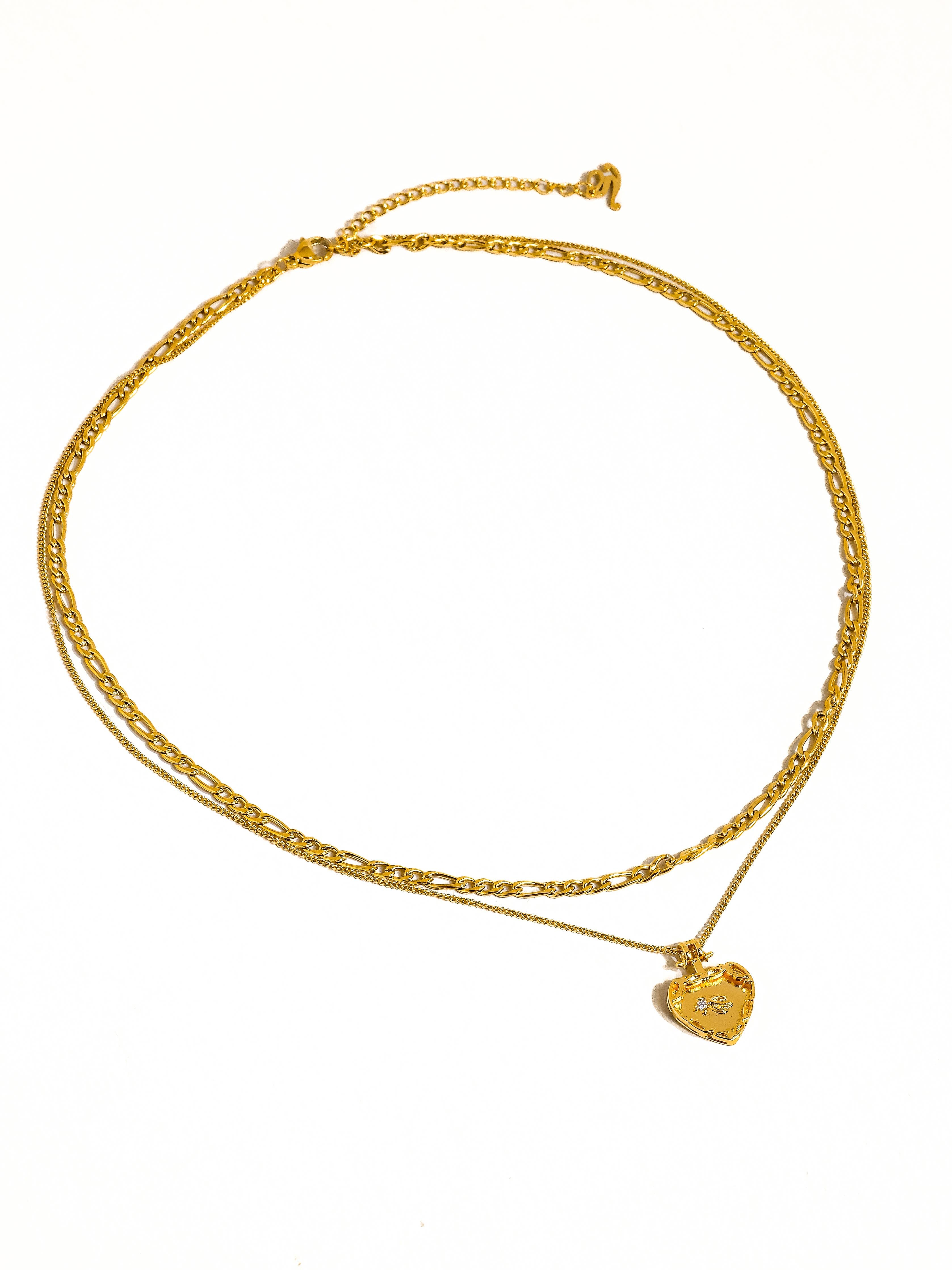 Landy Heart Chain Necklace - Proper