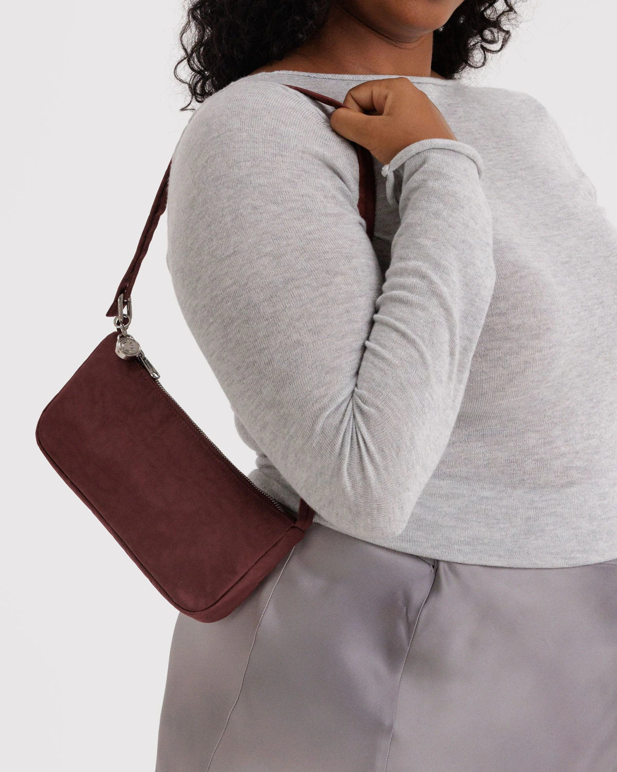 Baggu Nylon Pochette - Mahogany
