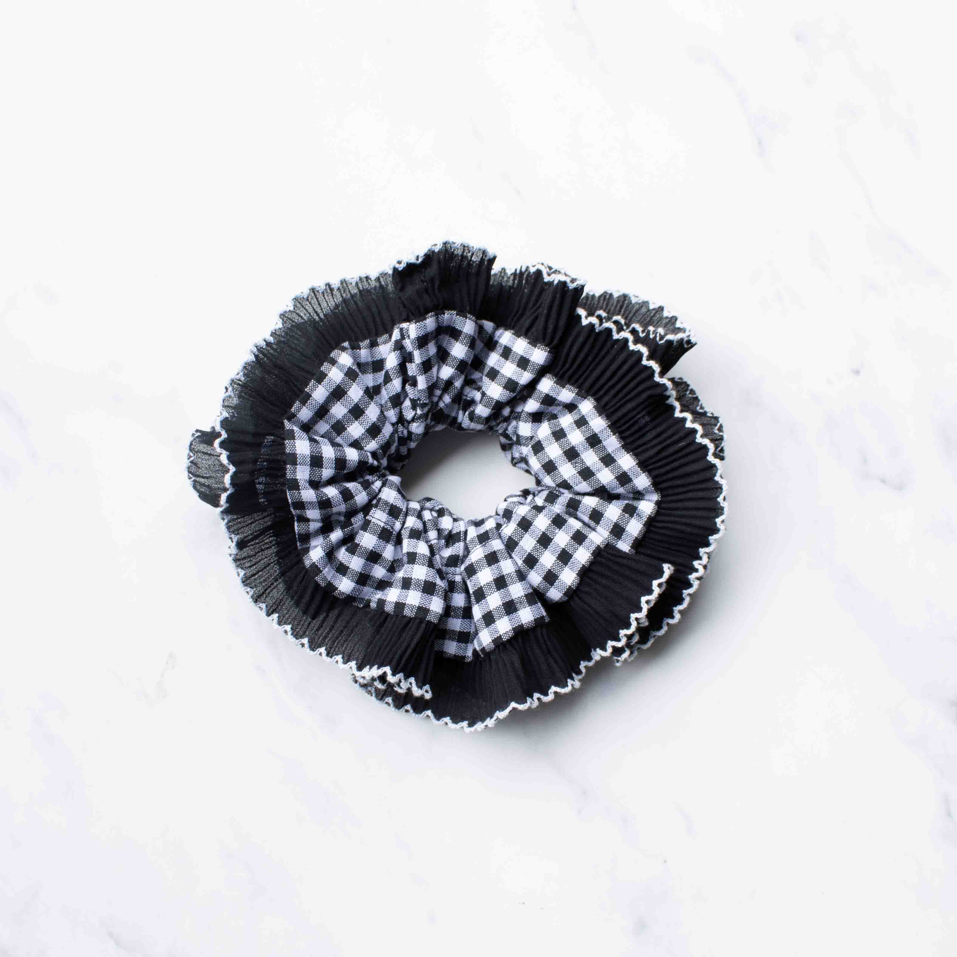 Pleated Ruffle Hair Scrunchies - Proper