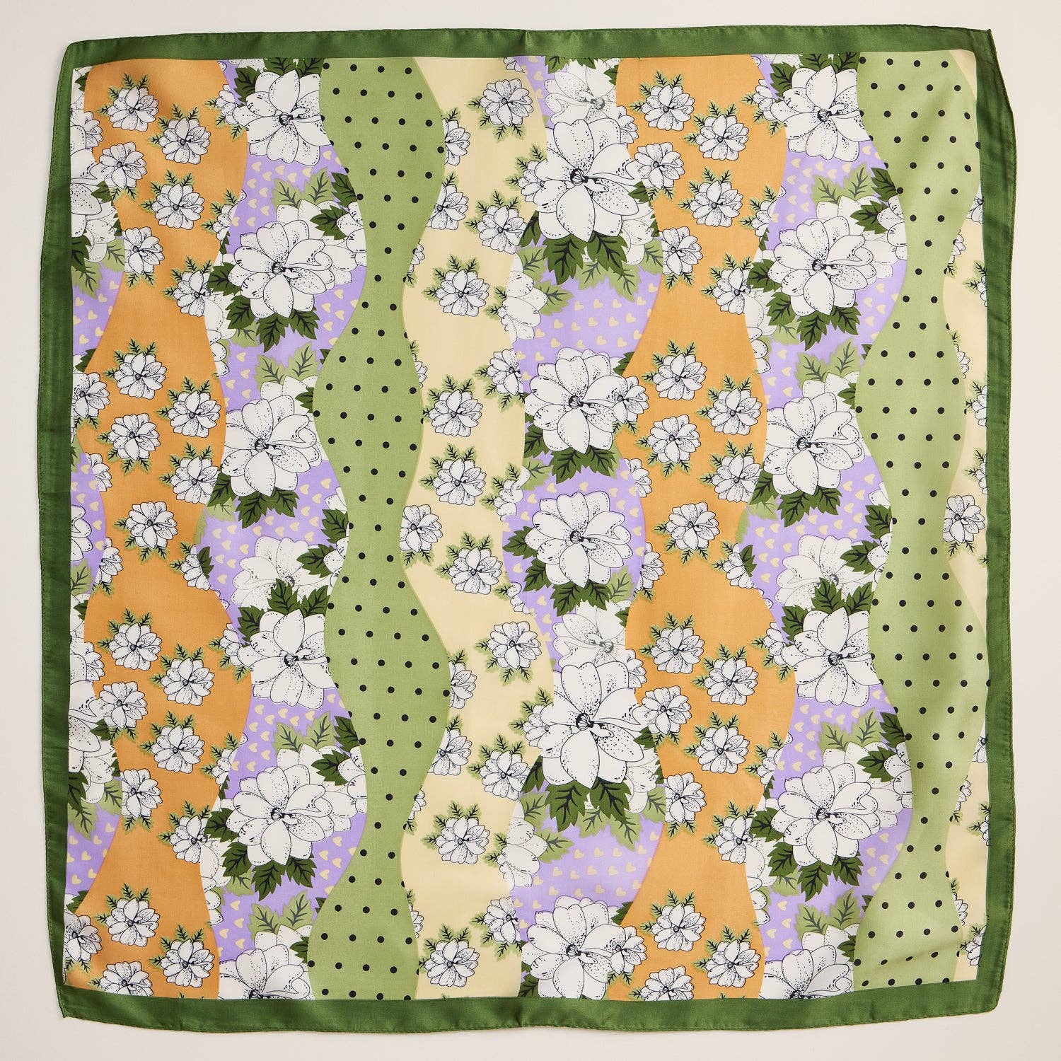 Retro Floral Print Scarf - Proper