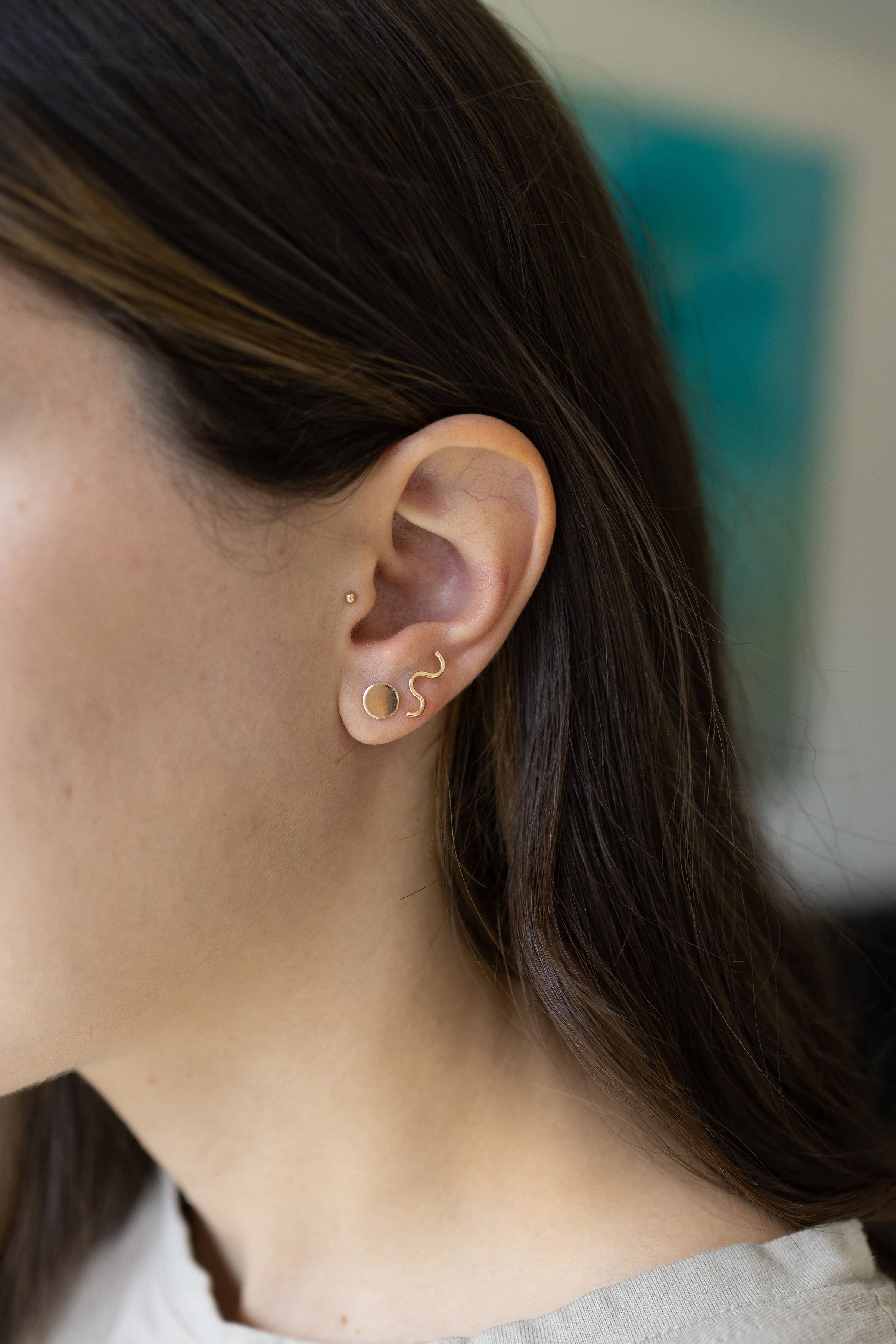 Wiggle and Dot Earrings - Proper