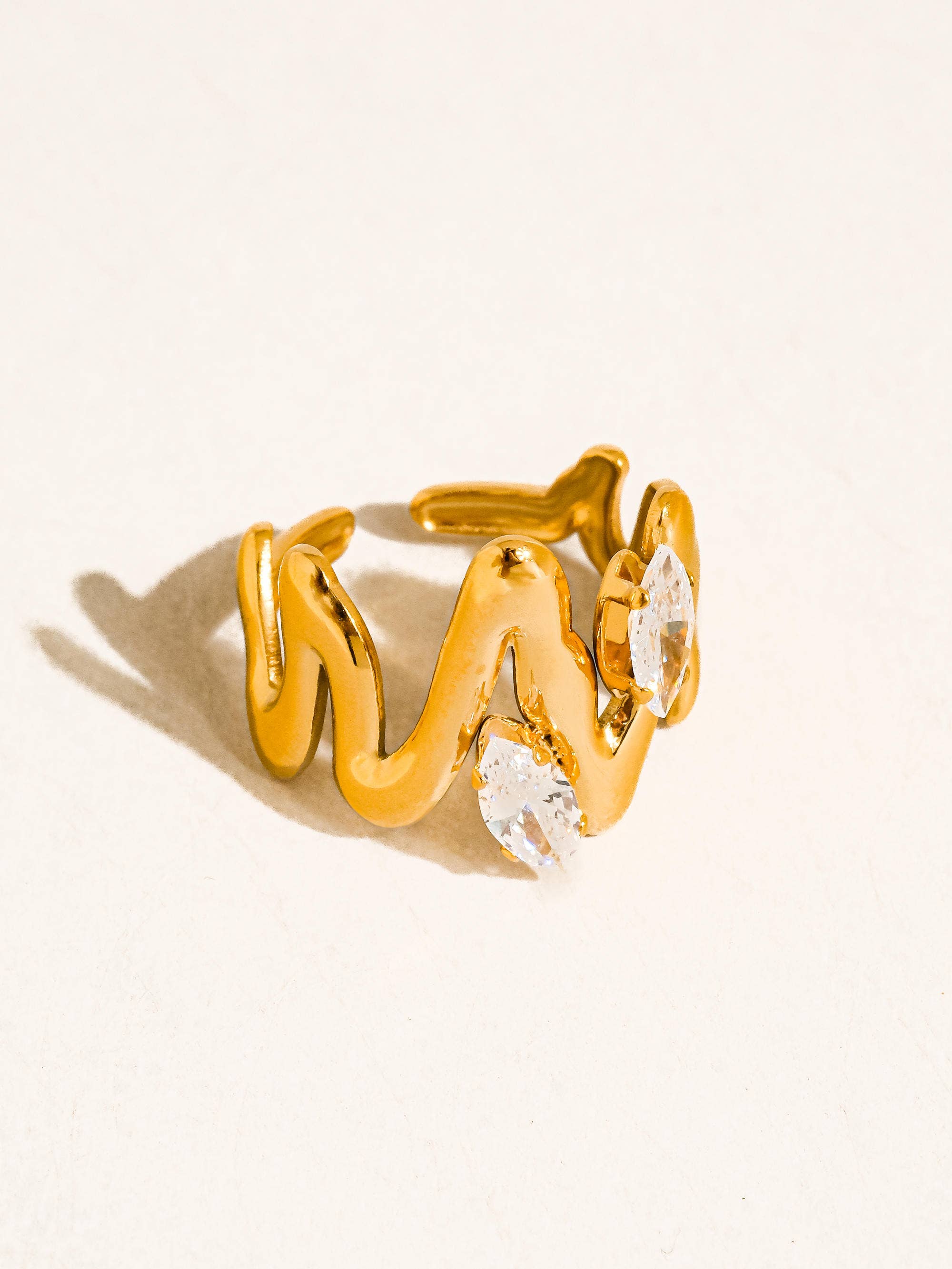 Lumi Abstract CZ Ring - Proper