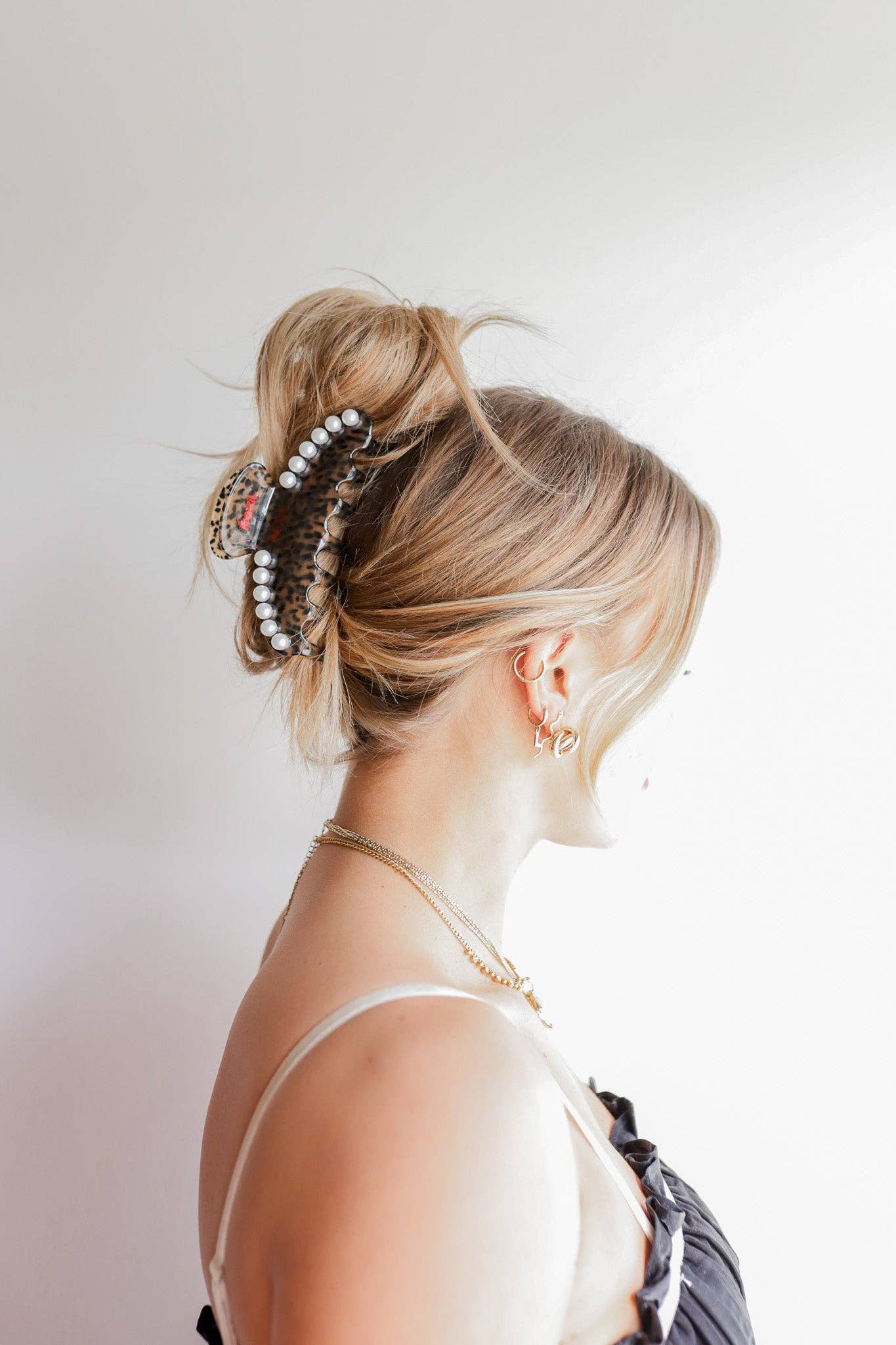 Cheetah Pearl Claw Clip - Proper