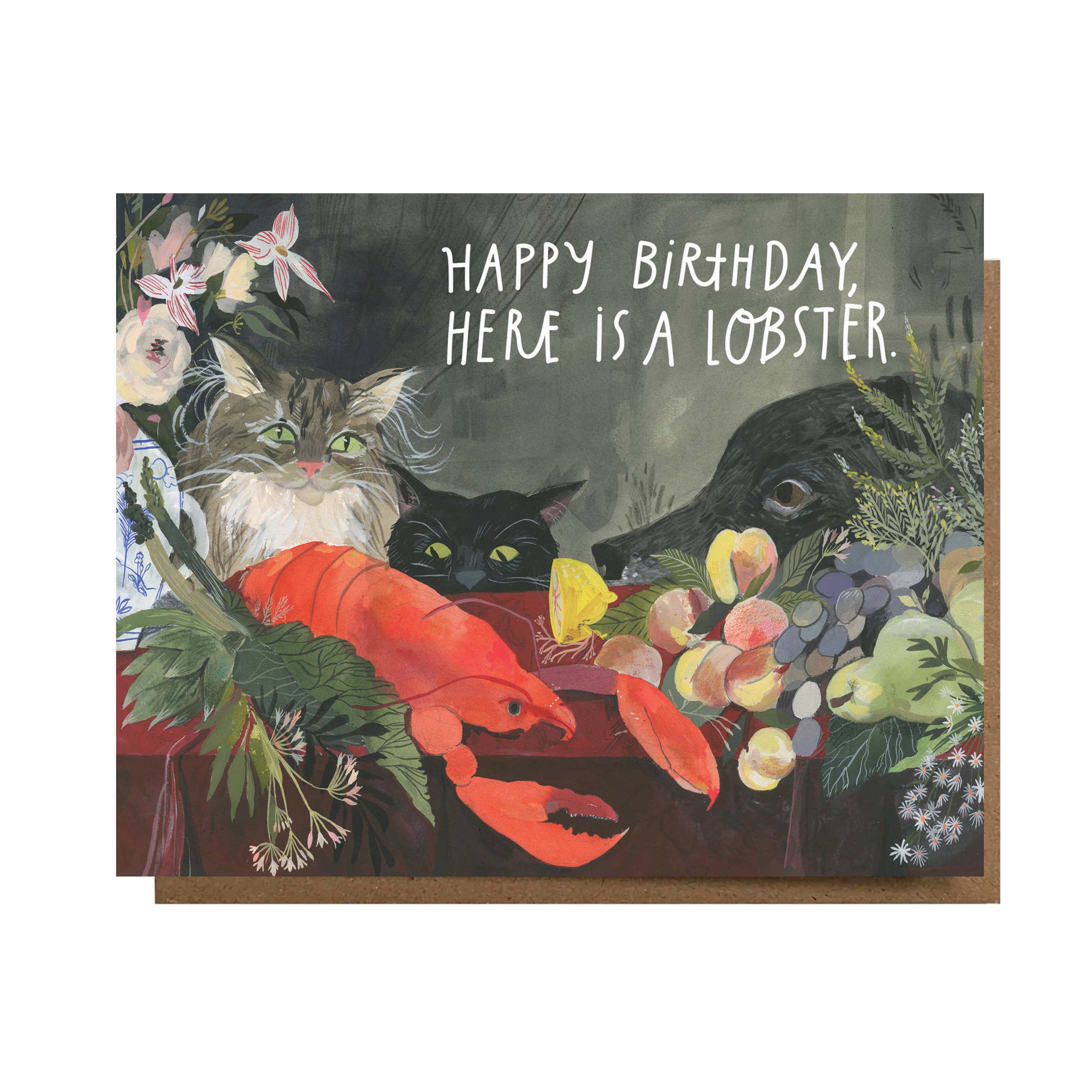 Happy Birthday Lobster Greeting Card - Proper