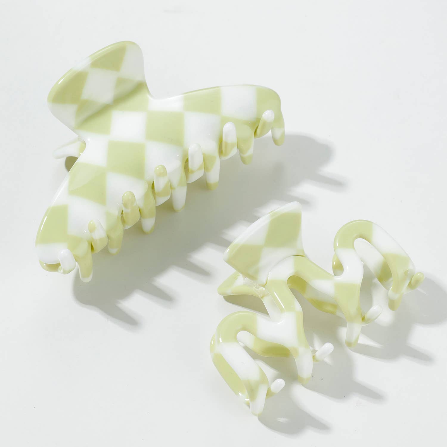 Matcha Checkmate Claw Clips - Proper