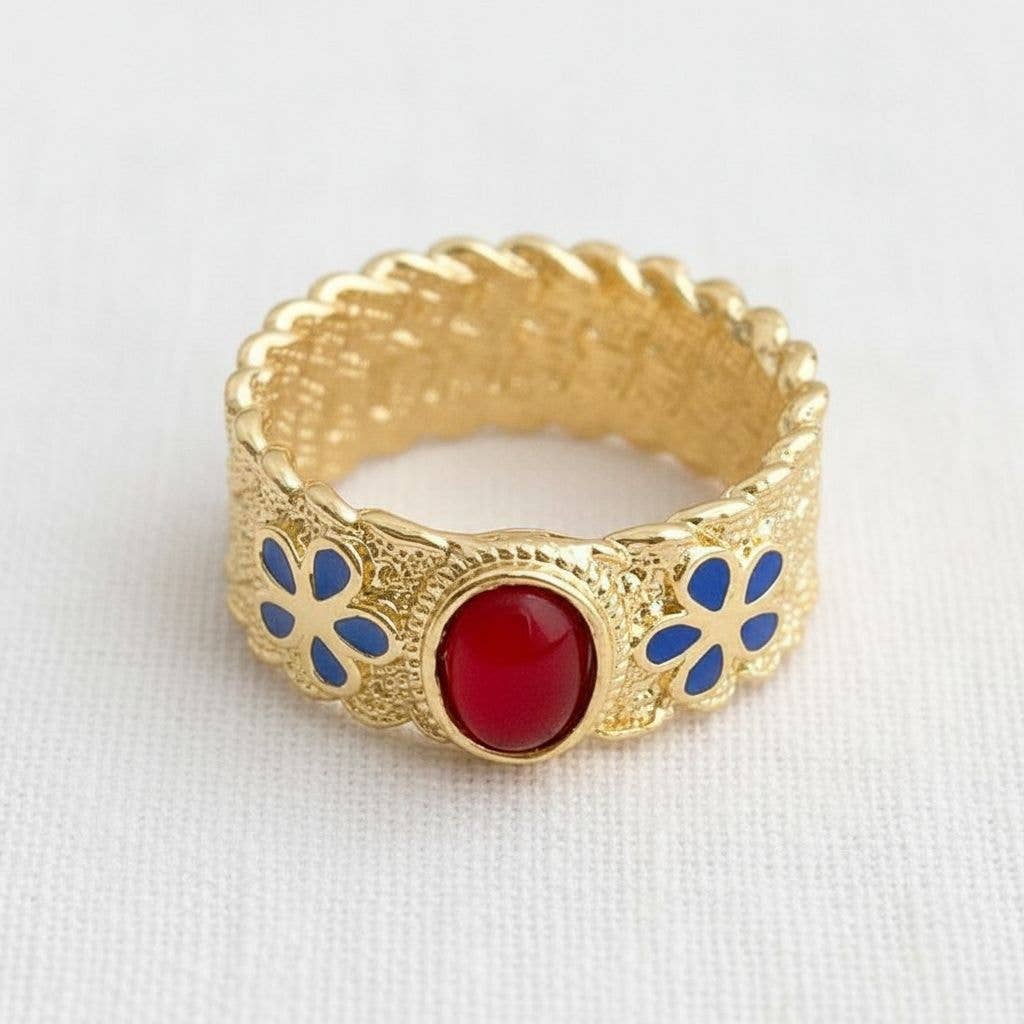 Charming Enamel Ring
