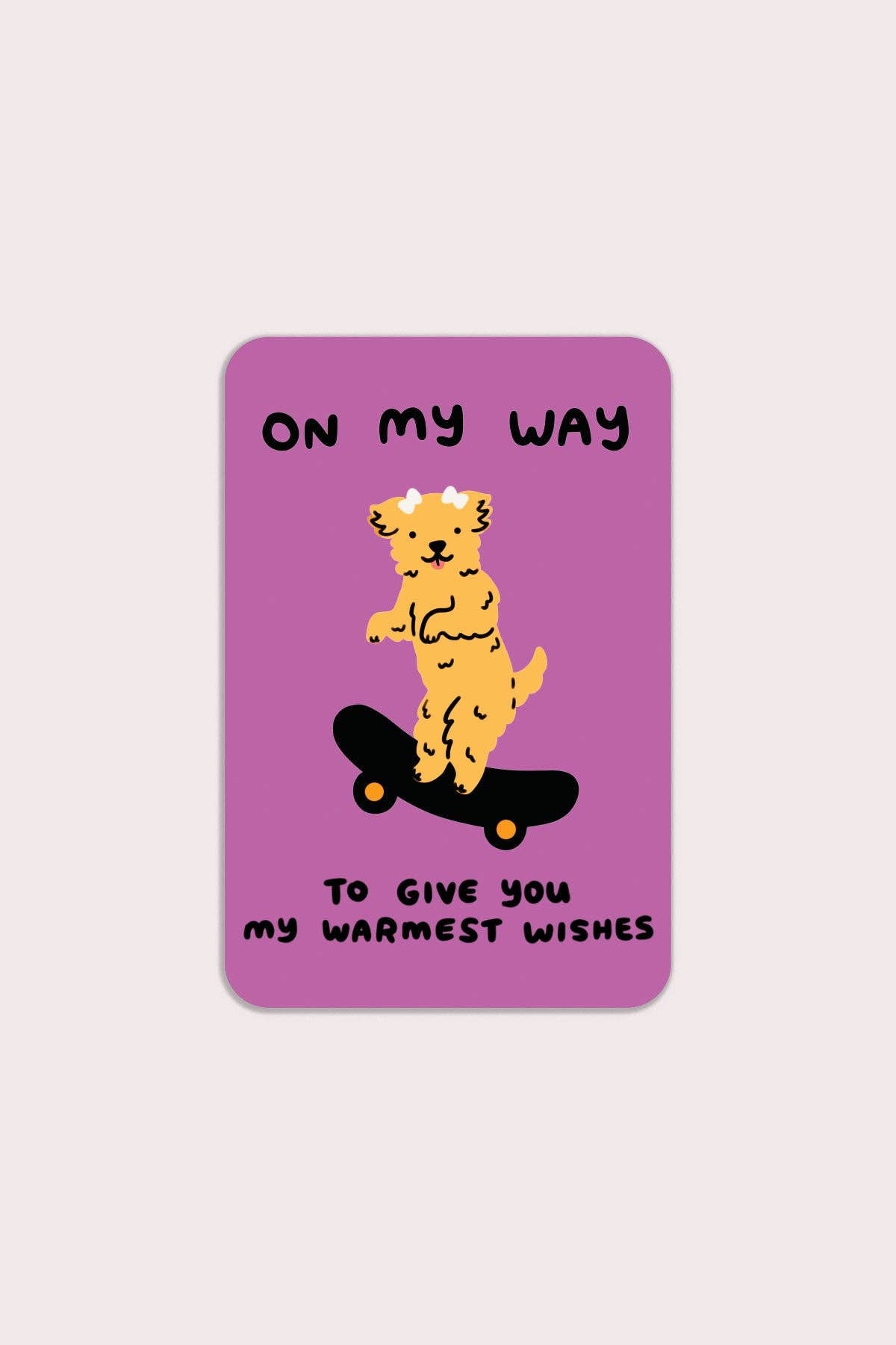 Warmest Wishes Vinyl Sticker - Proper