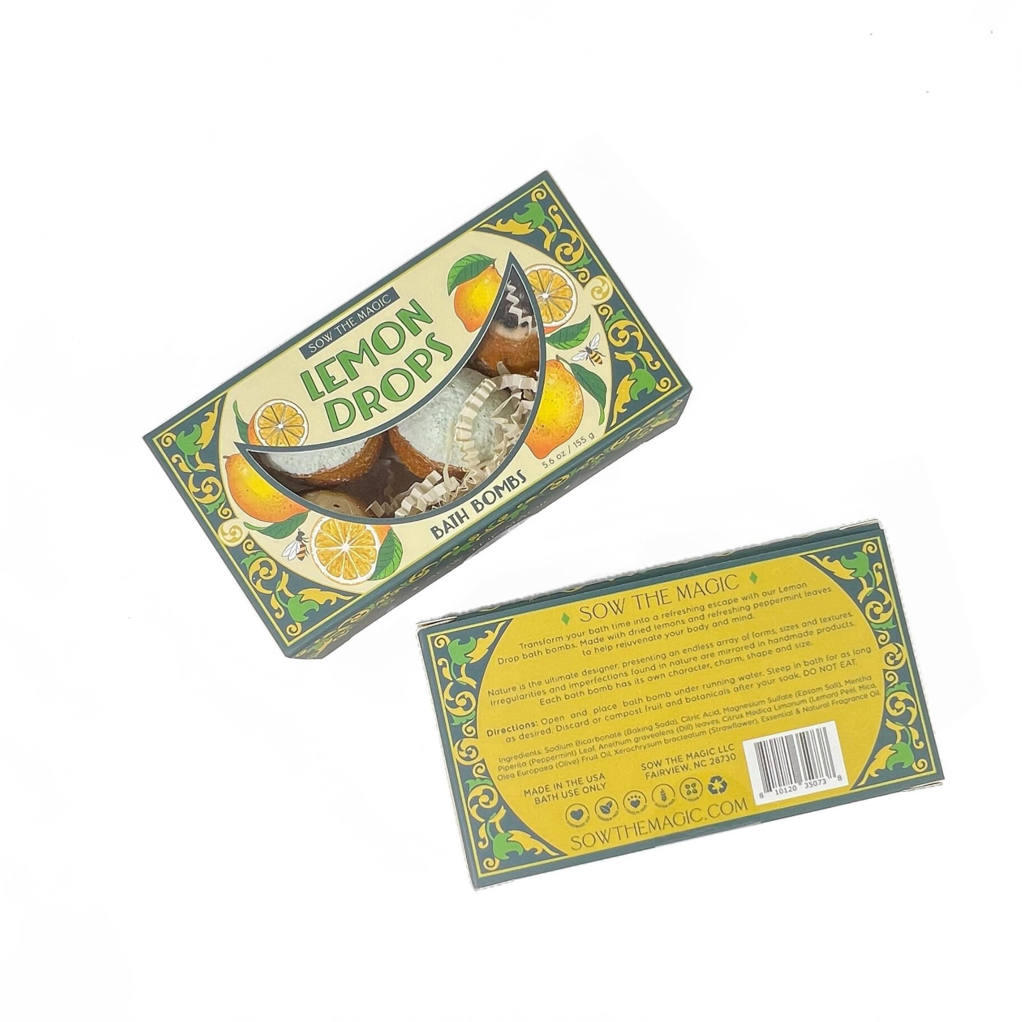 Natural Lemon Drop Bath Bomb Gift Set - Proper