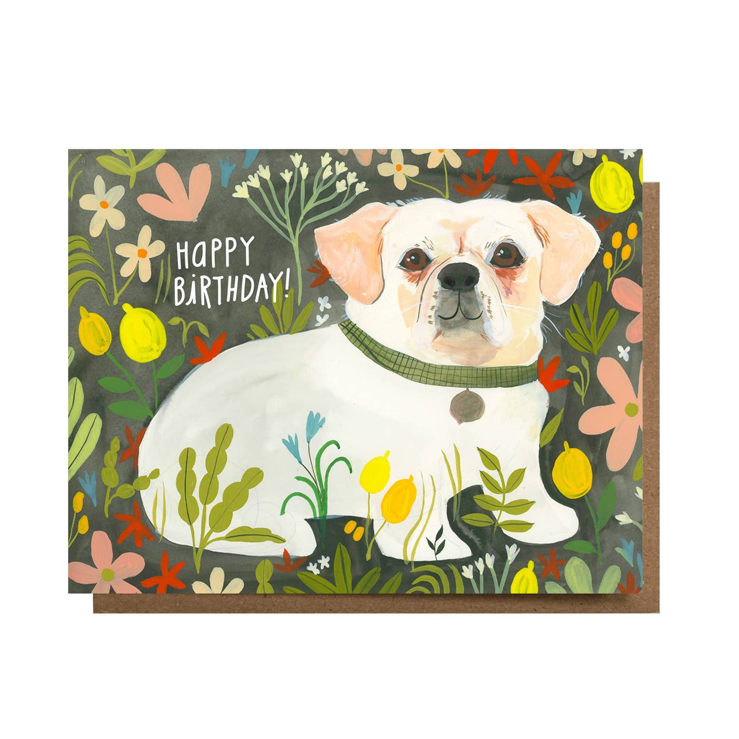 Happy Birthday Puppy Greeting Card - Proper