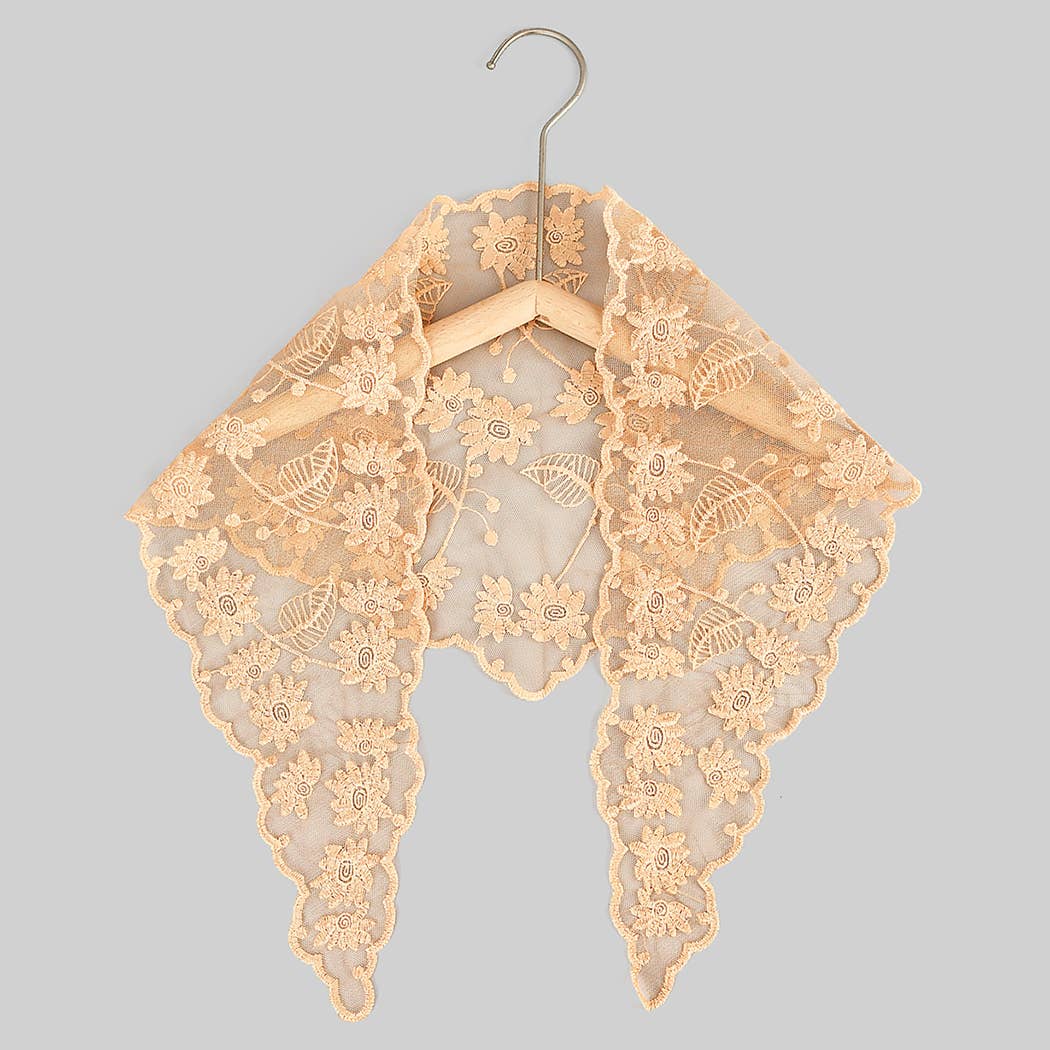 Peach Lace Scarf