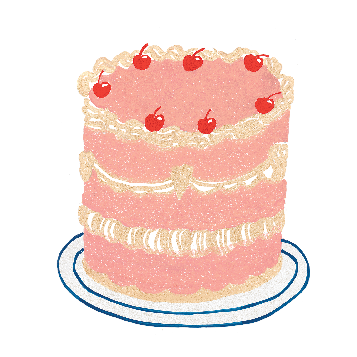 Party Cake Sticker - Proper