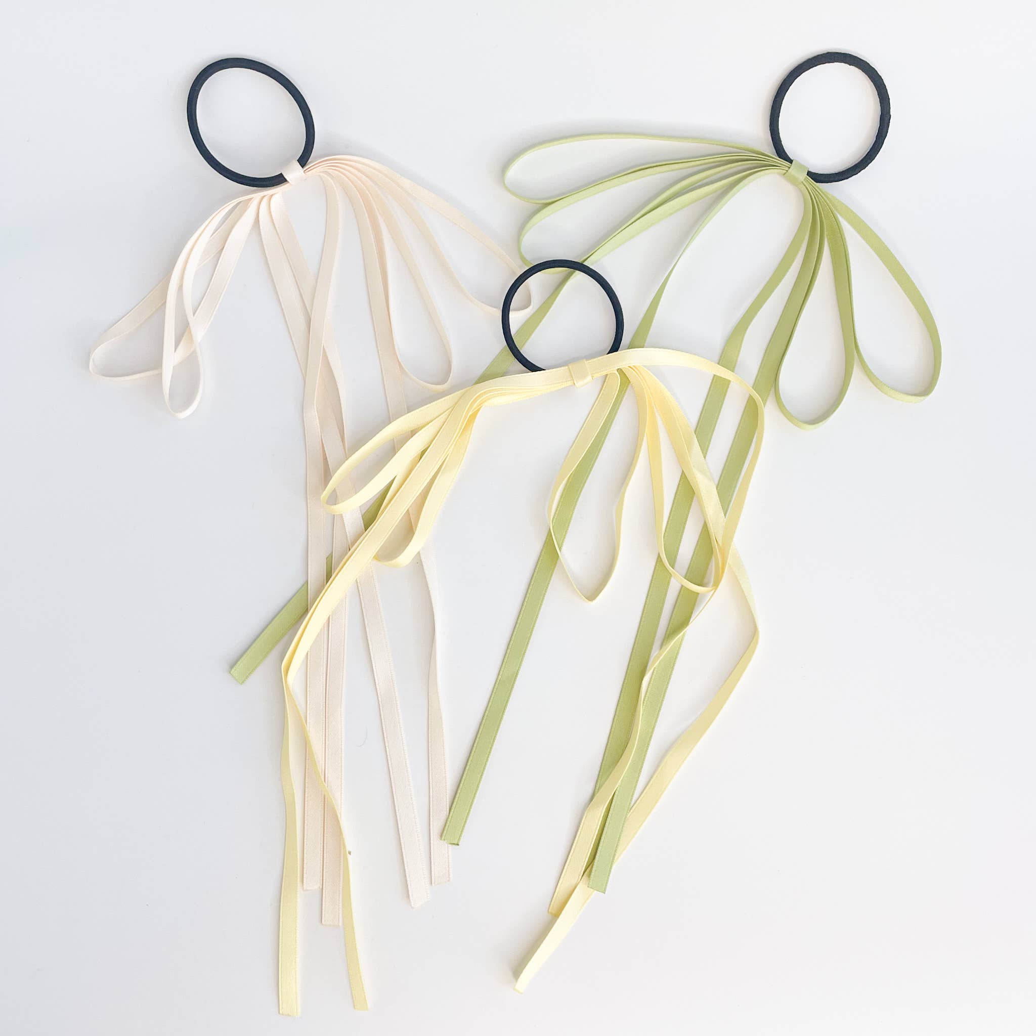 Long Ribbon Bow Hair Ties - Proper