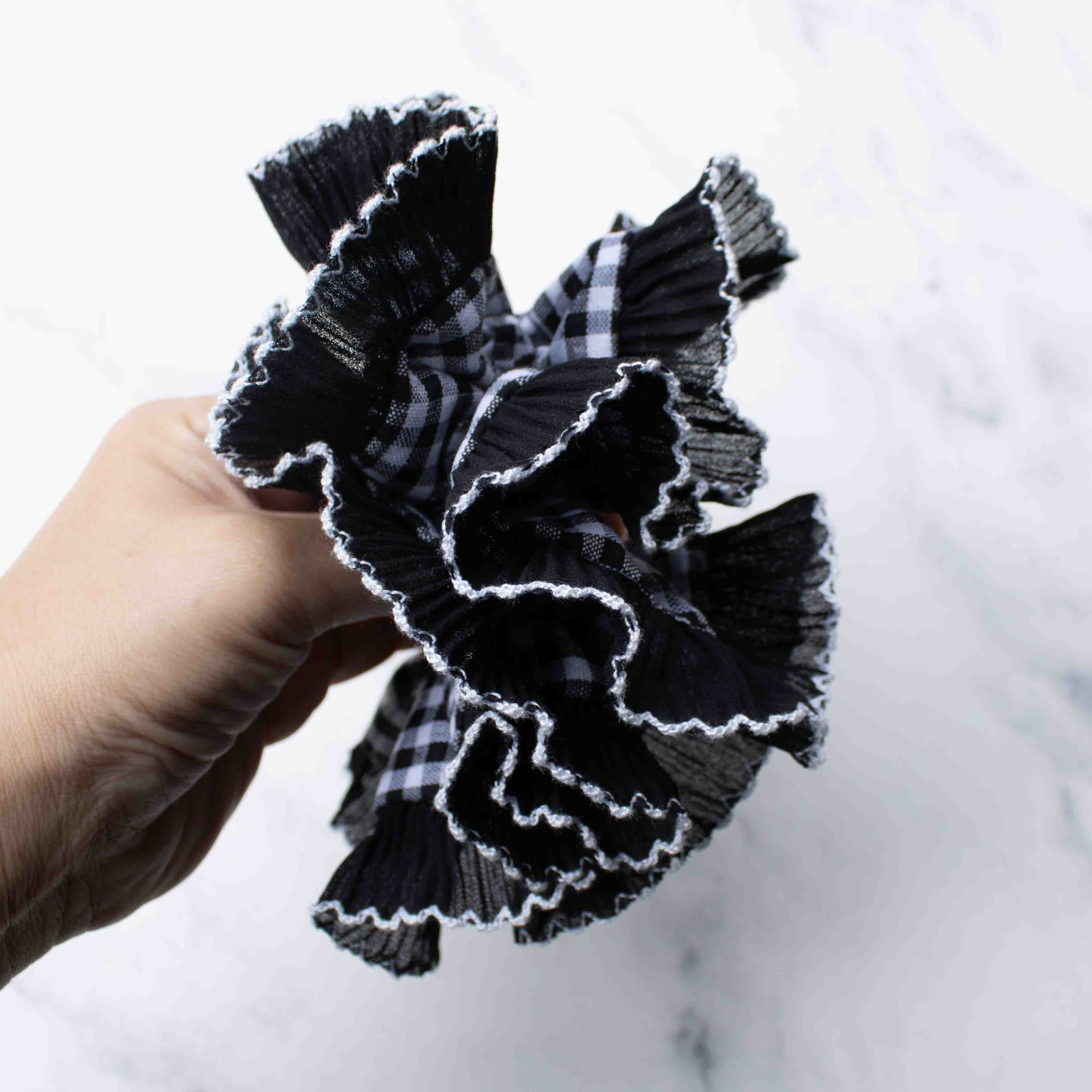 Pleated Ruffle Hair Scrunchies - Proper