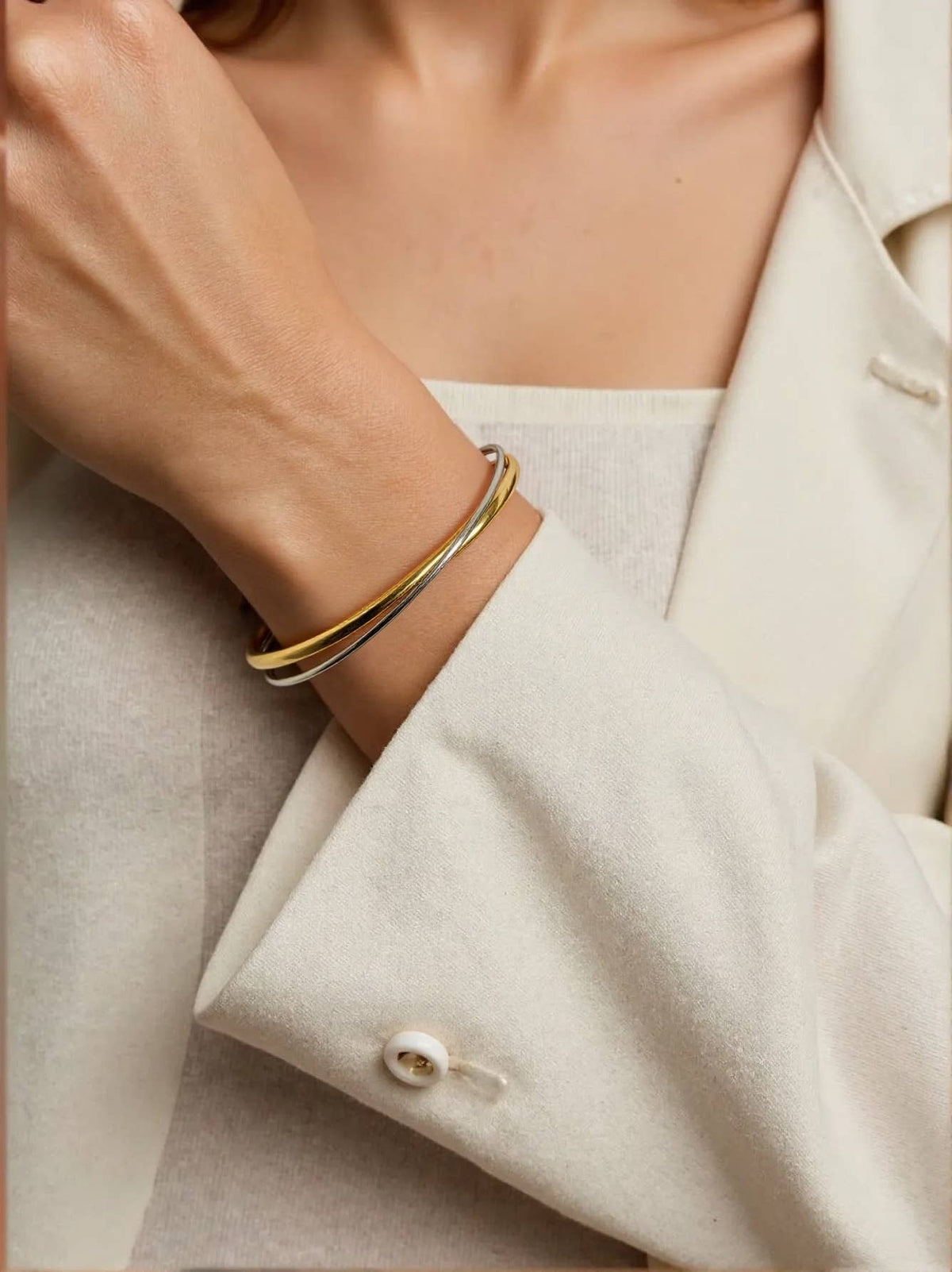 Rivoli Crossover Cuff Bracelet