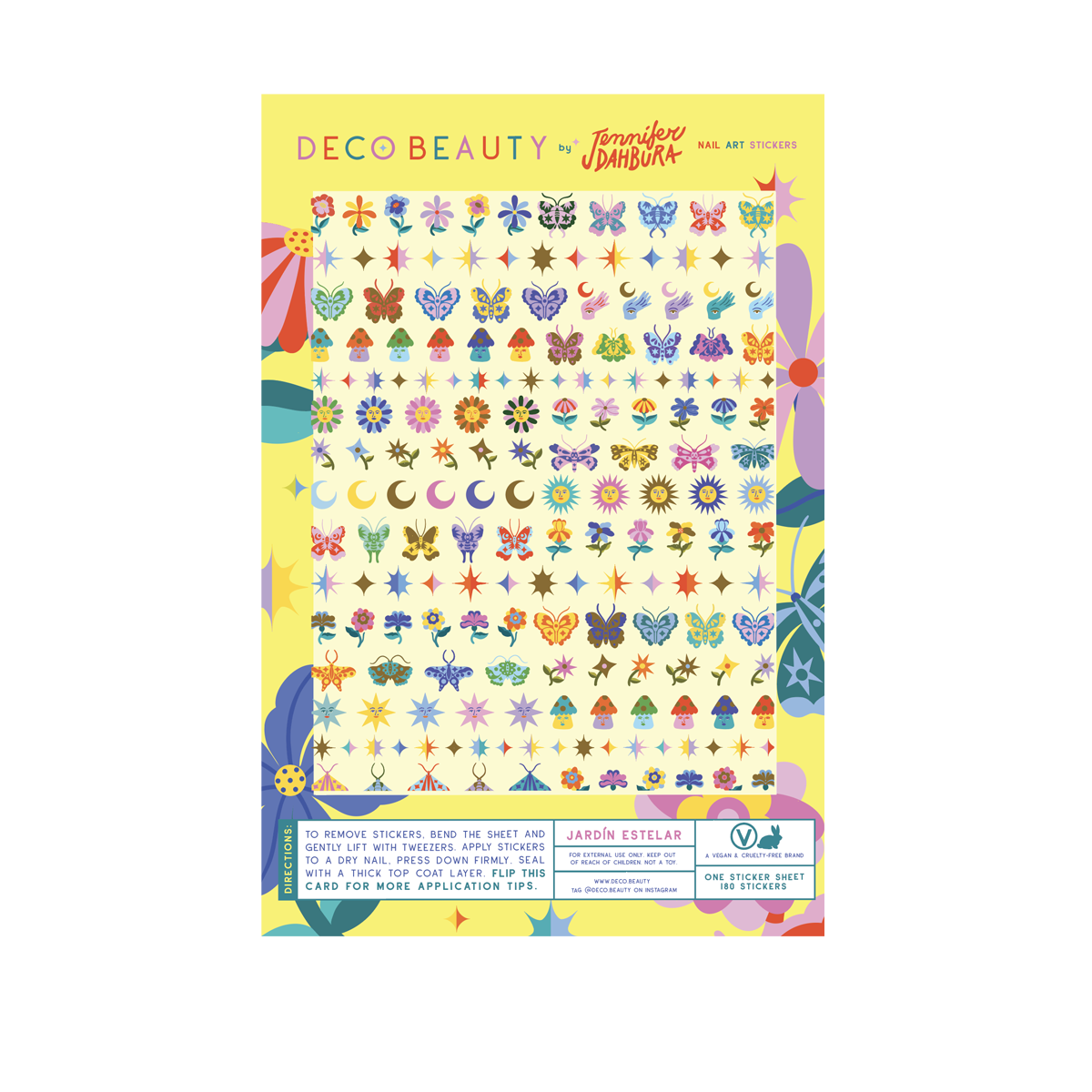 Nail Art Stickers - Jardin Estelar