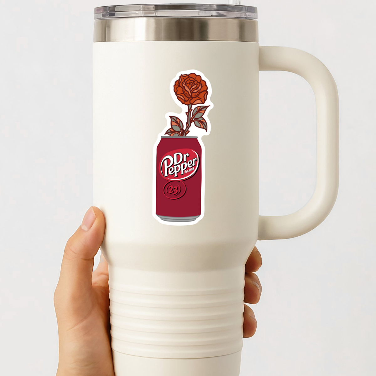 Dr Pepper Flower Sticker - Proper