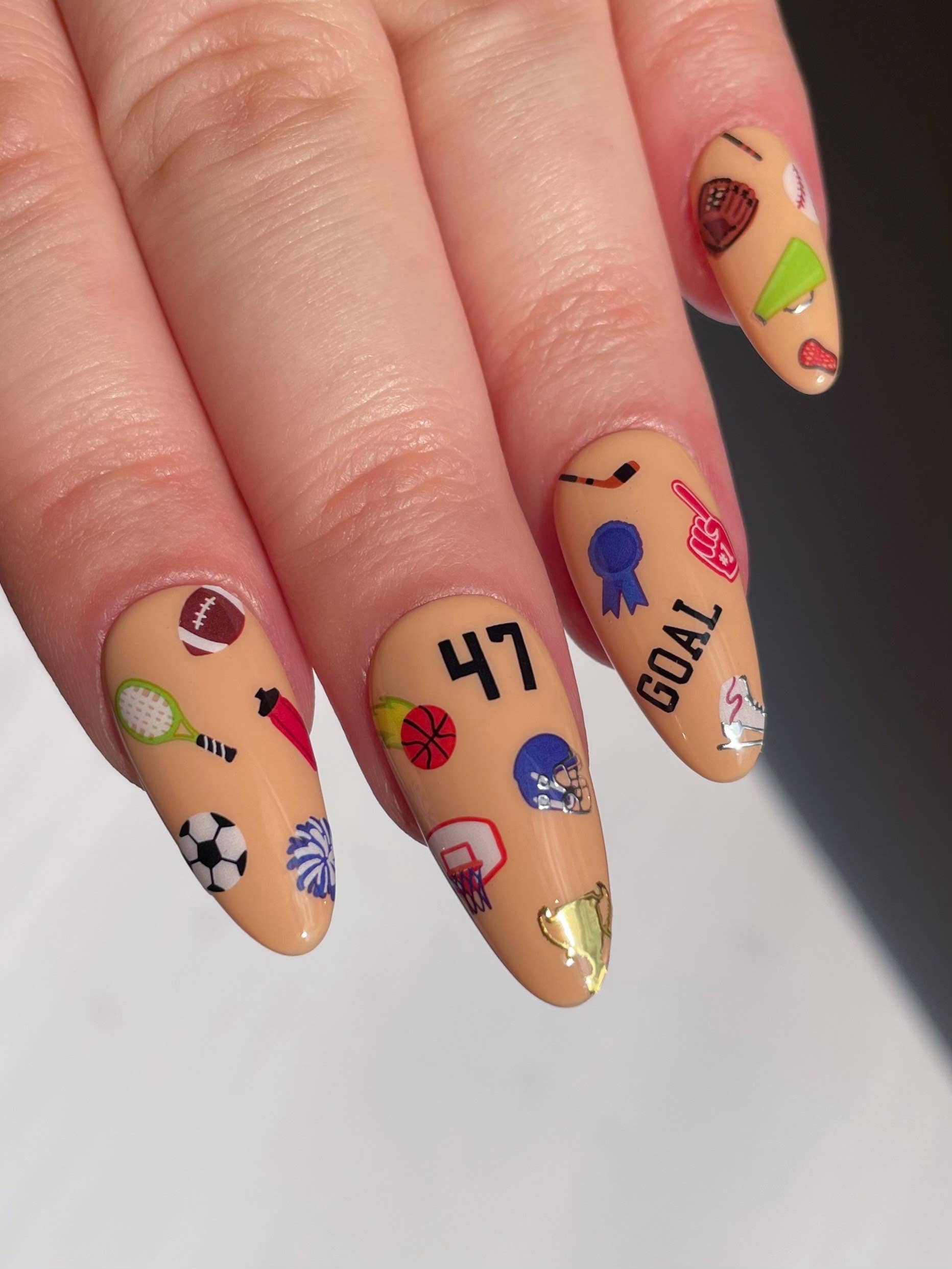 Nail Art Stickers - Sports Ball
