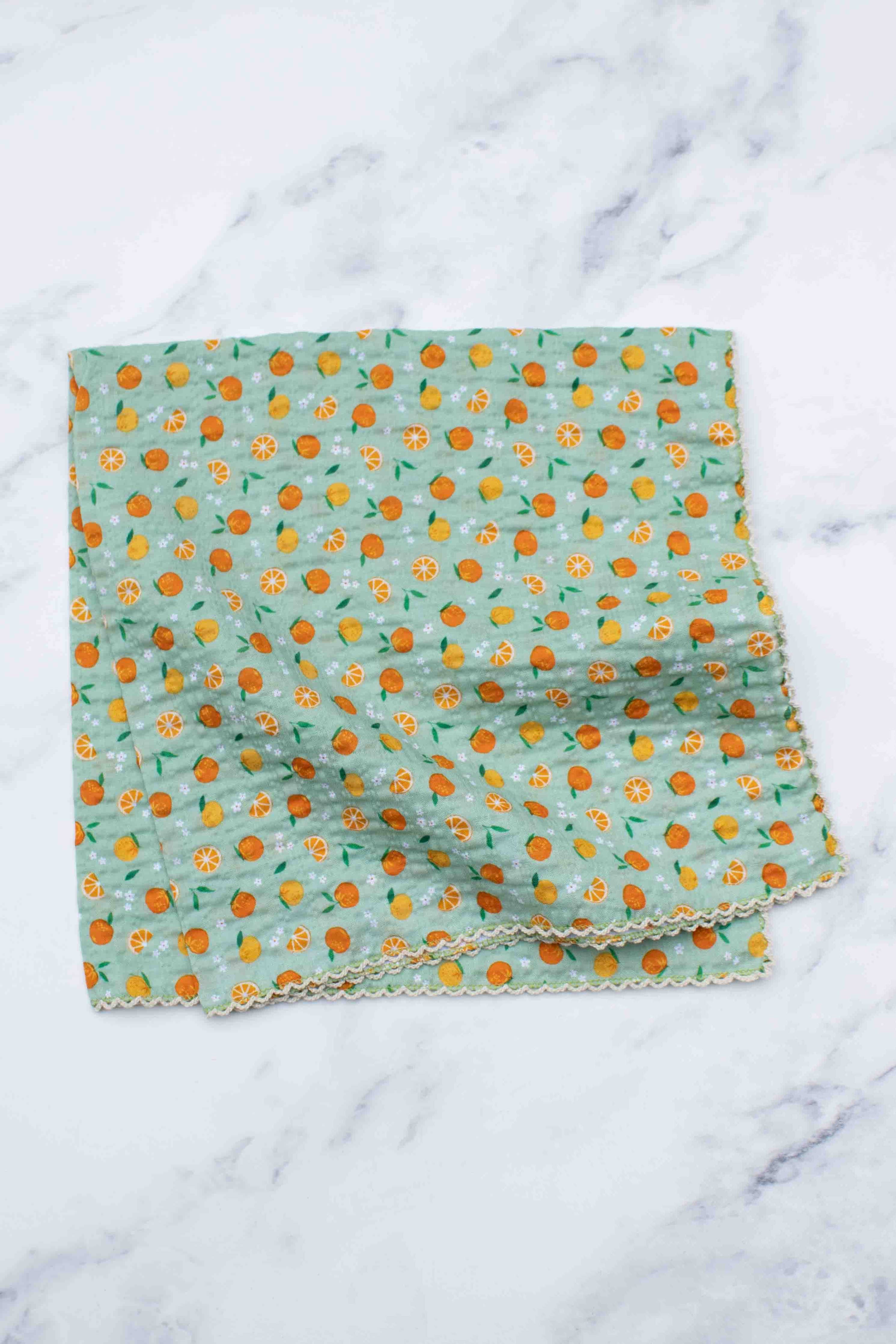 Orange Sorbet Cotton Scarf
