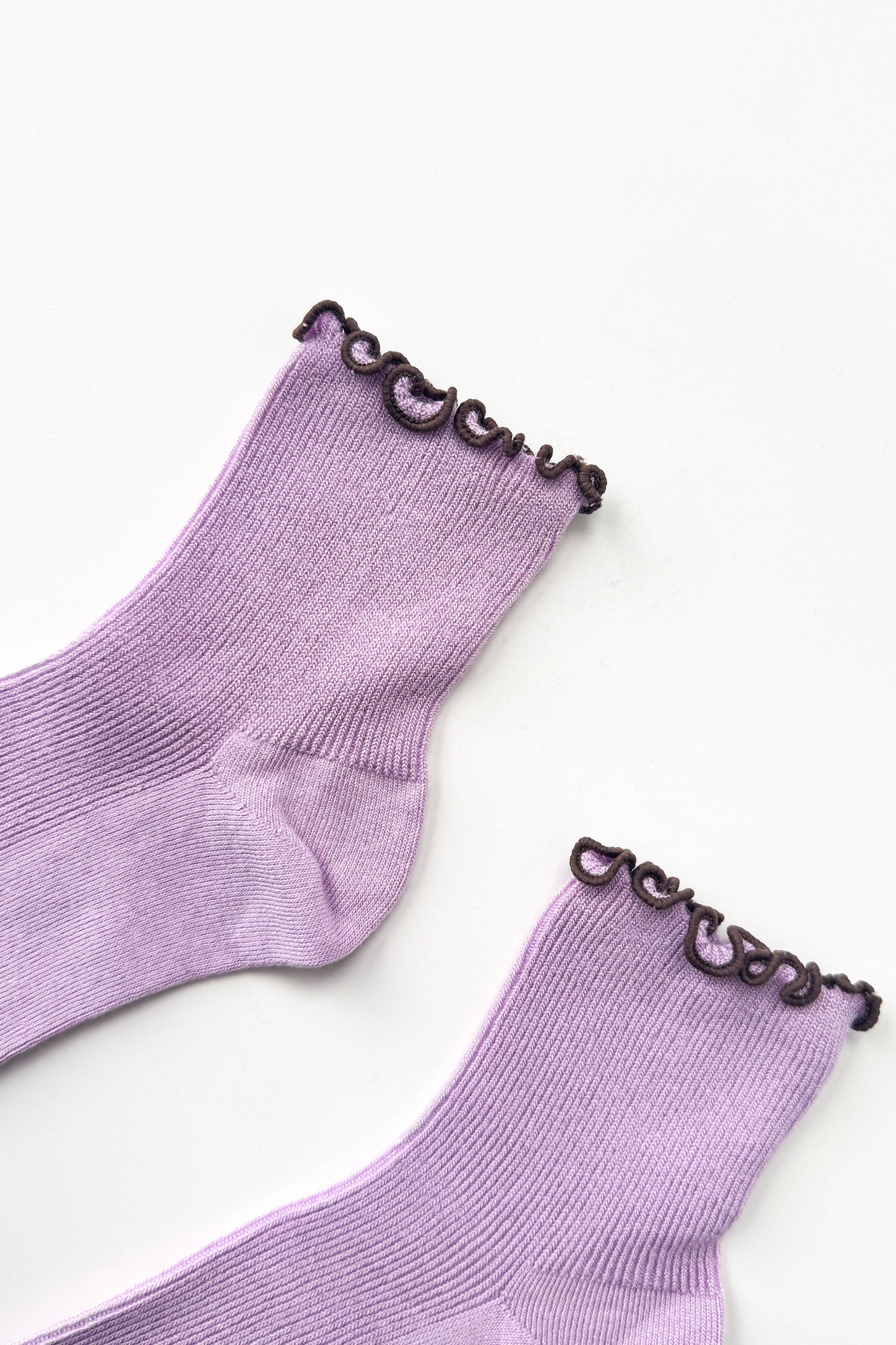 The Petite Ruffled Modal Socks (wholesale) - Proper