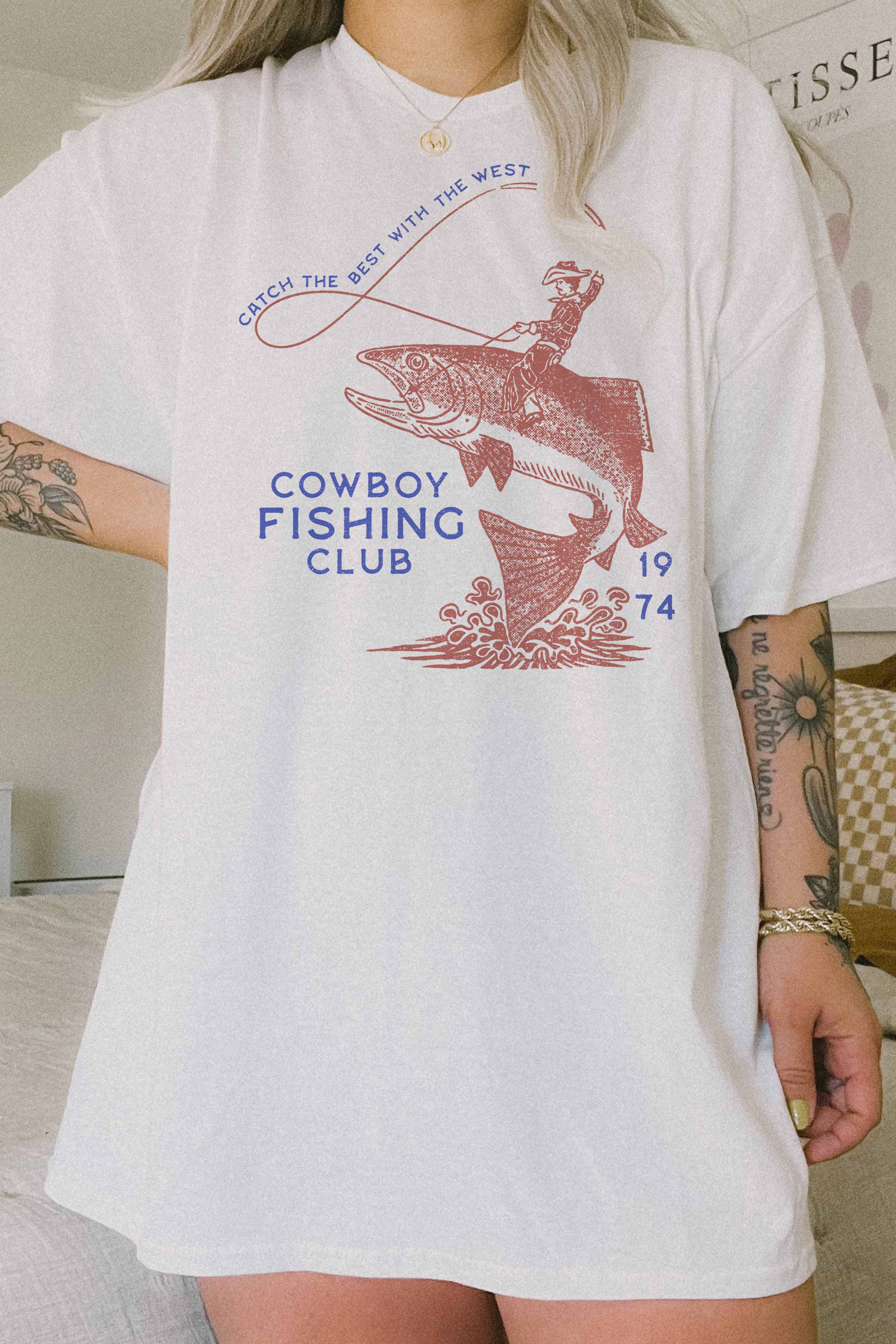 Cowboy Fishing Club Oversized Tee - Proper