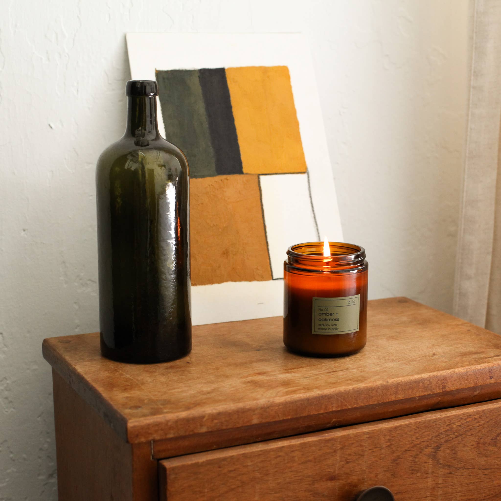 Dilo Amber + Oakmoss Candle