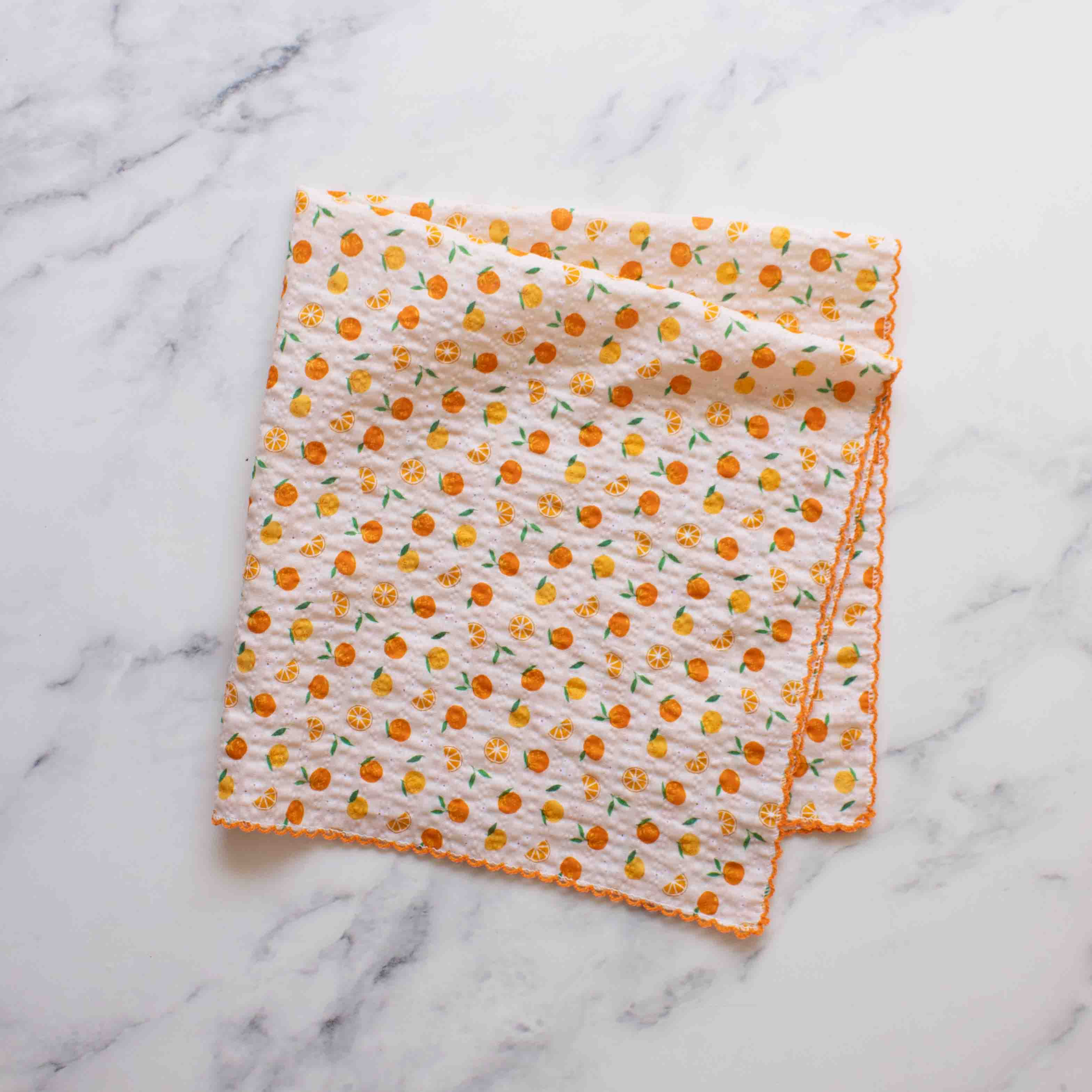 Orange Sorbet Cotton Scarf