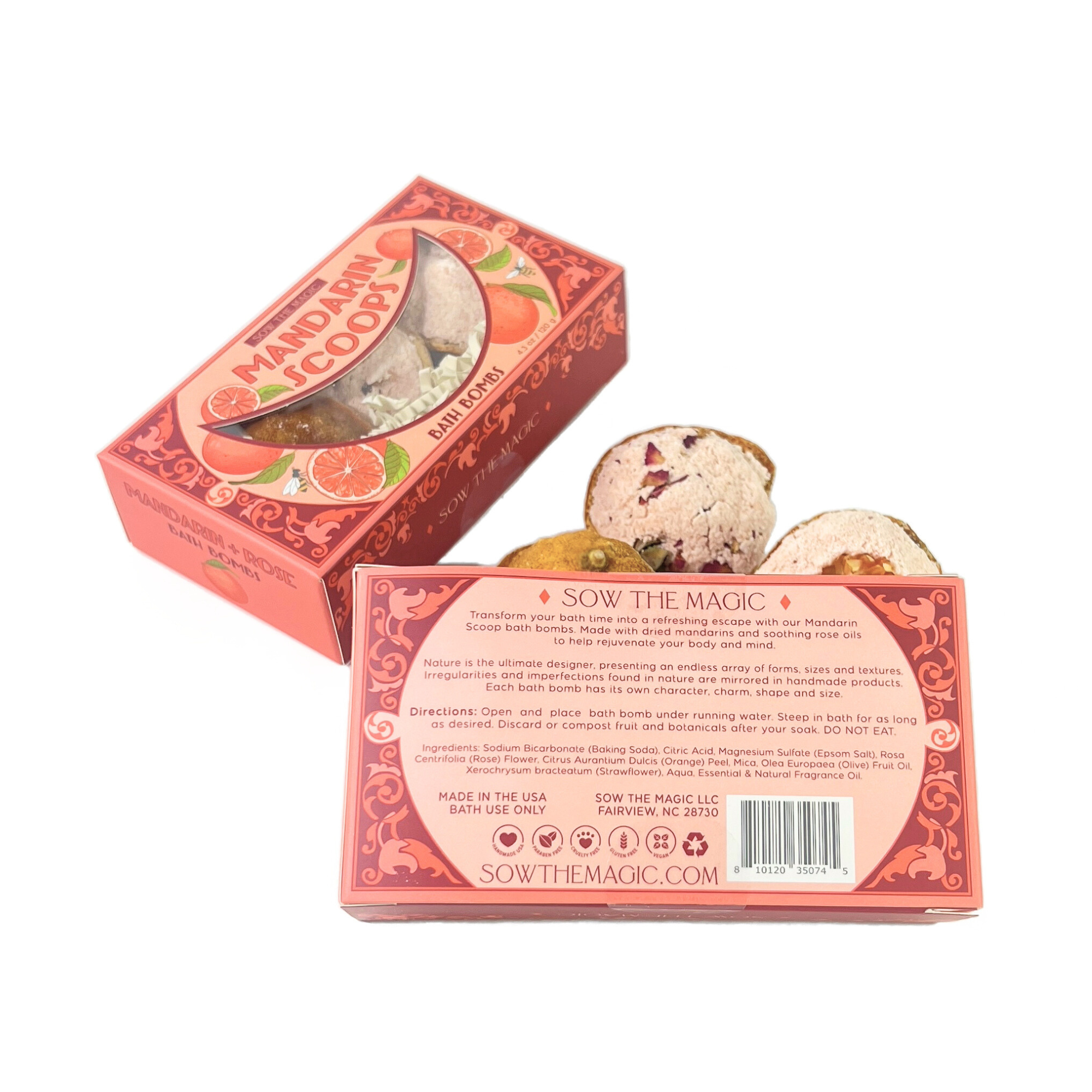 Mandarin Scoops Bath Bomb Gift Set - Proper
