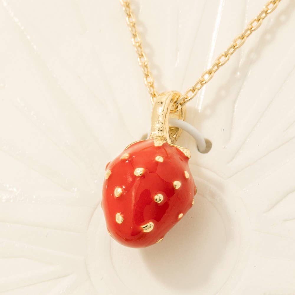 Strawberry Swappable Pendant Necklace - Proper