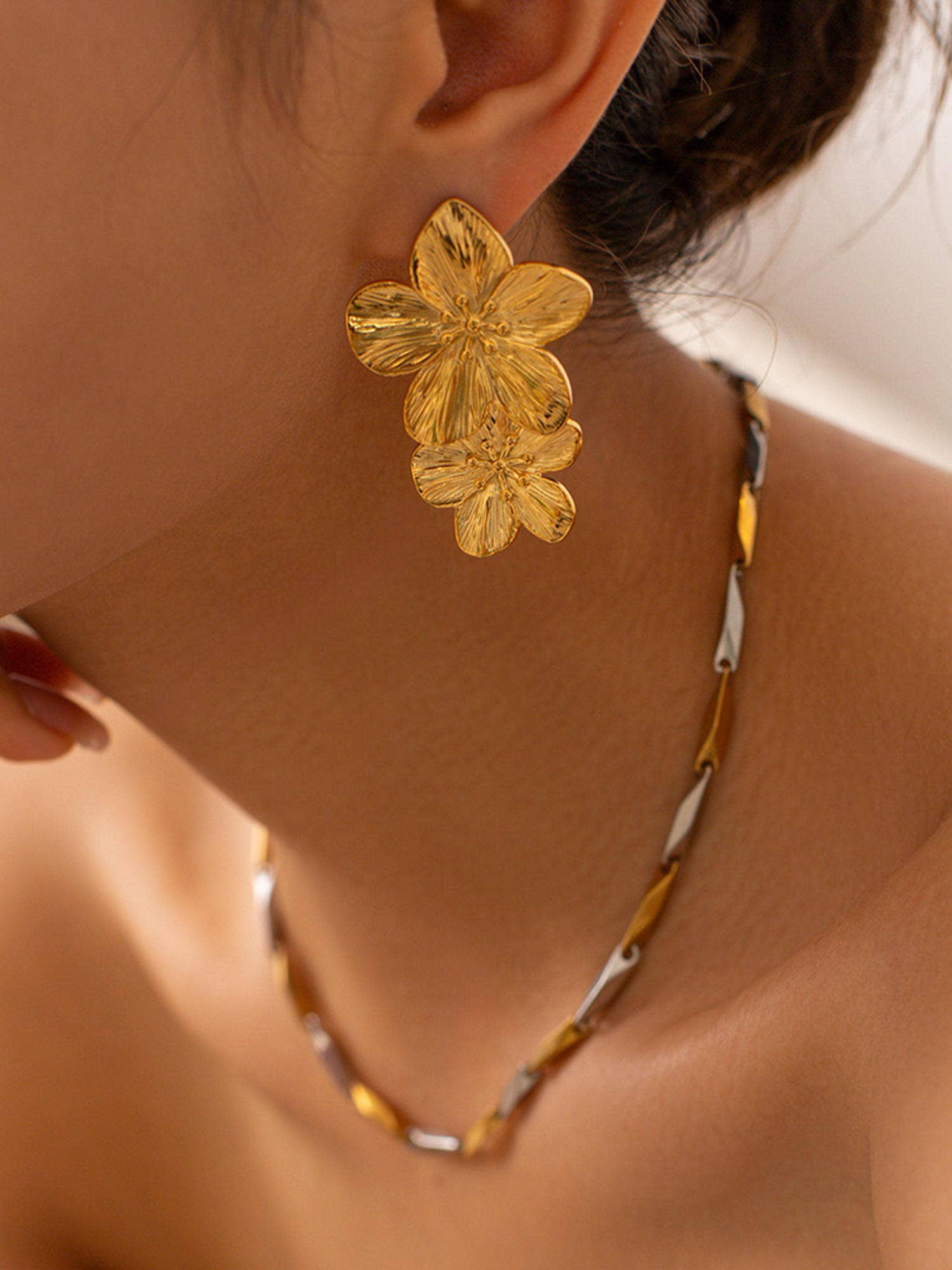 Ivy Stacked Flower Earring - Proper